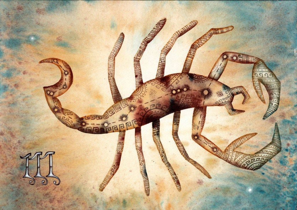 Scorpio, tribal design, geometric tribal designs, SD Desktop Wallpaper