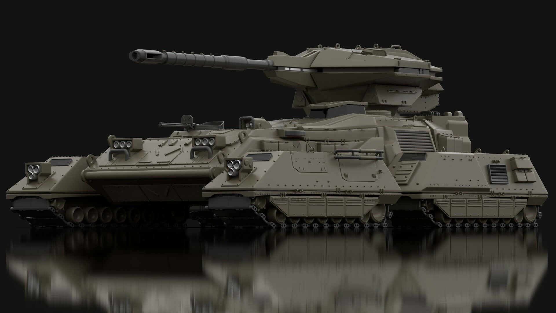 Scorpion Halo, tan tank, long cannon, Full HD Desktop Wallpaper