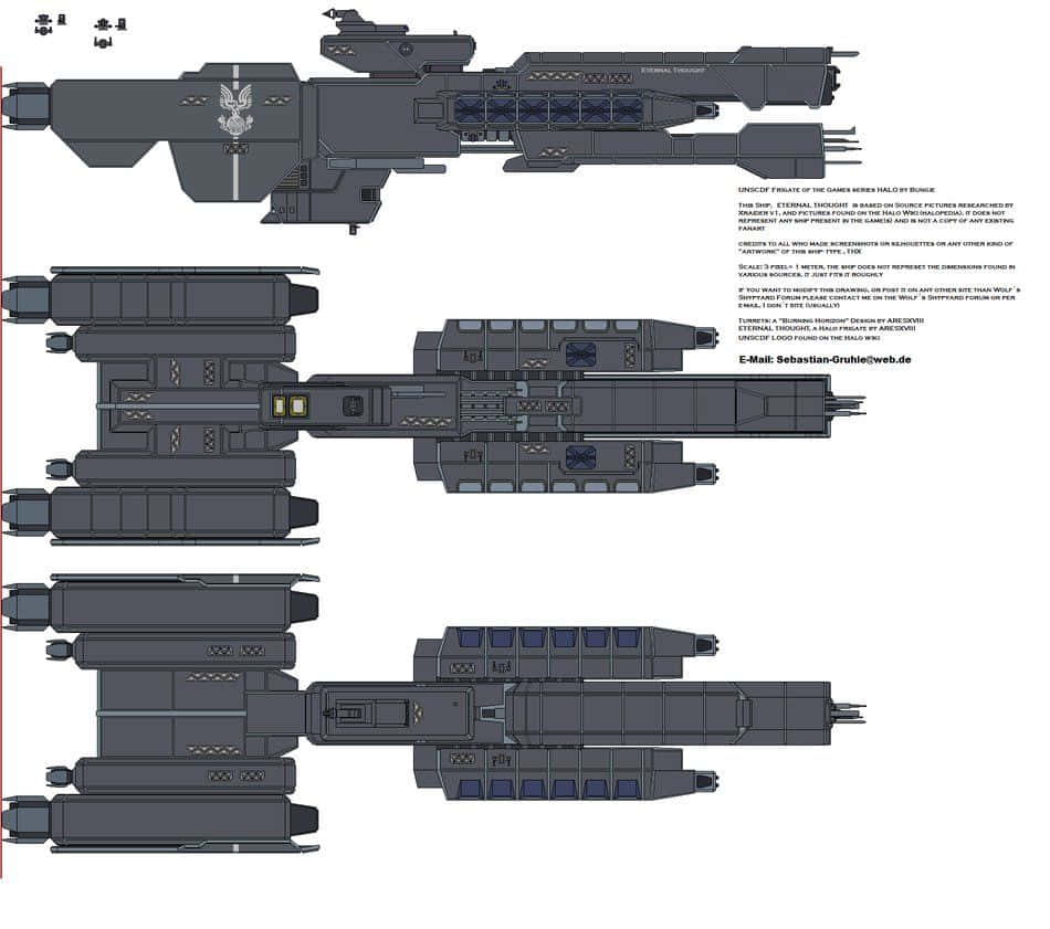 Scorpion Halo, dark grey, futuristic spaceship, SD Desktop Wallpaper