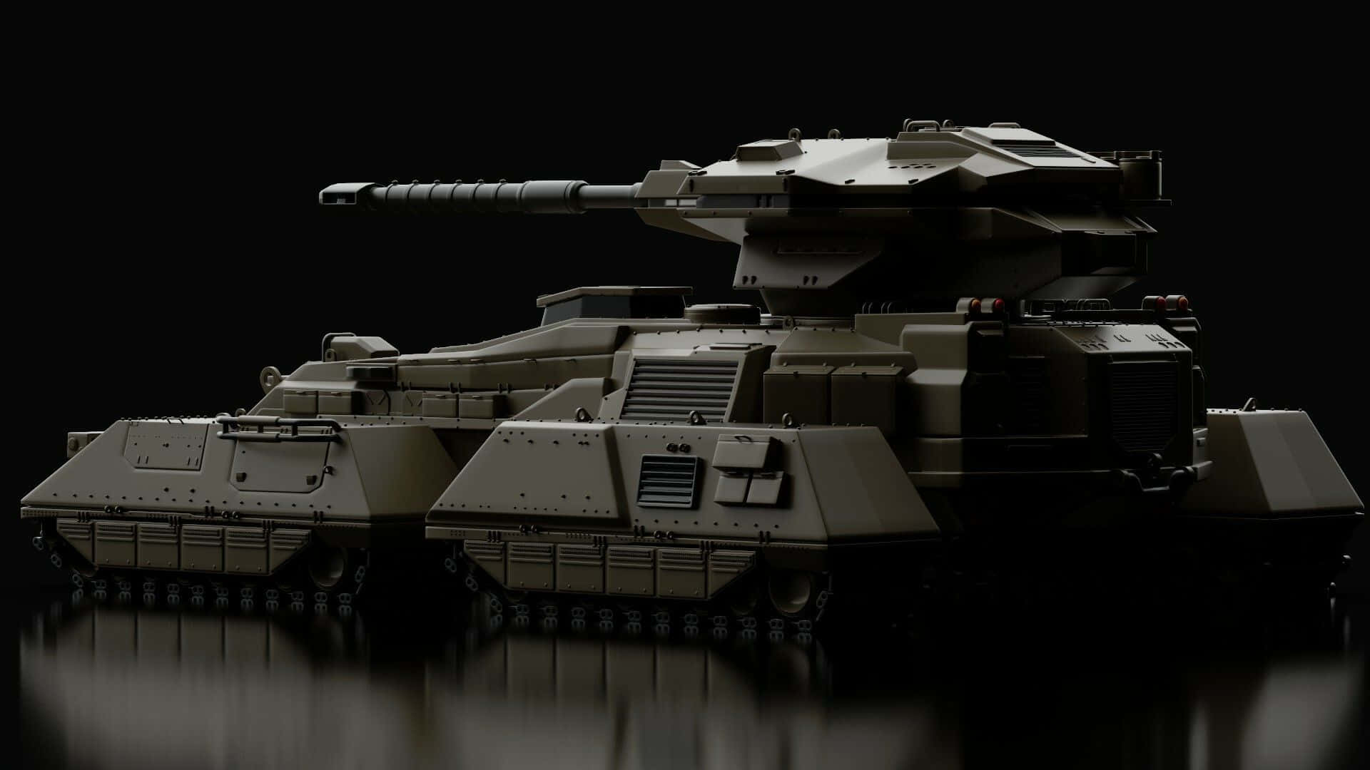 Scorpion Halo, futuristic tank, angular armor, Full HD Desktop Wallpaper