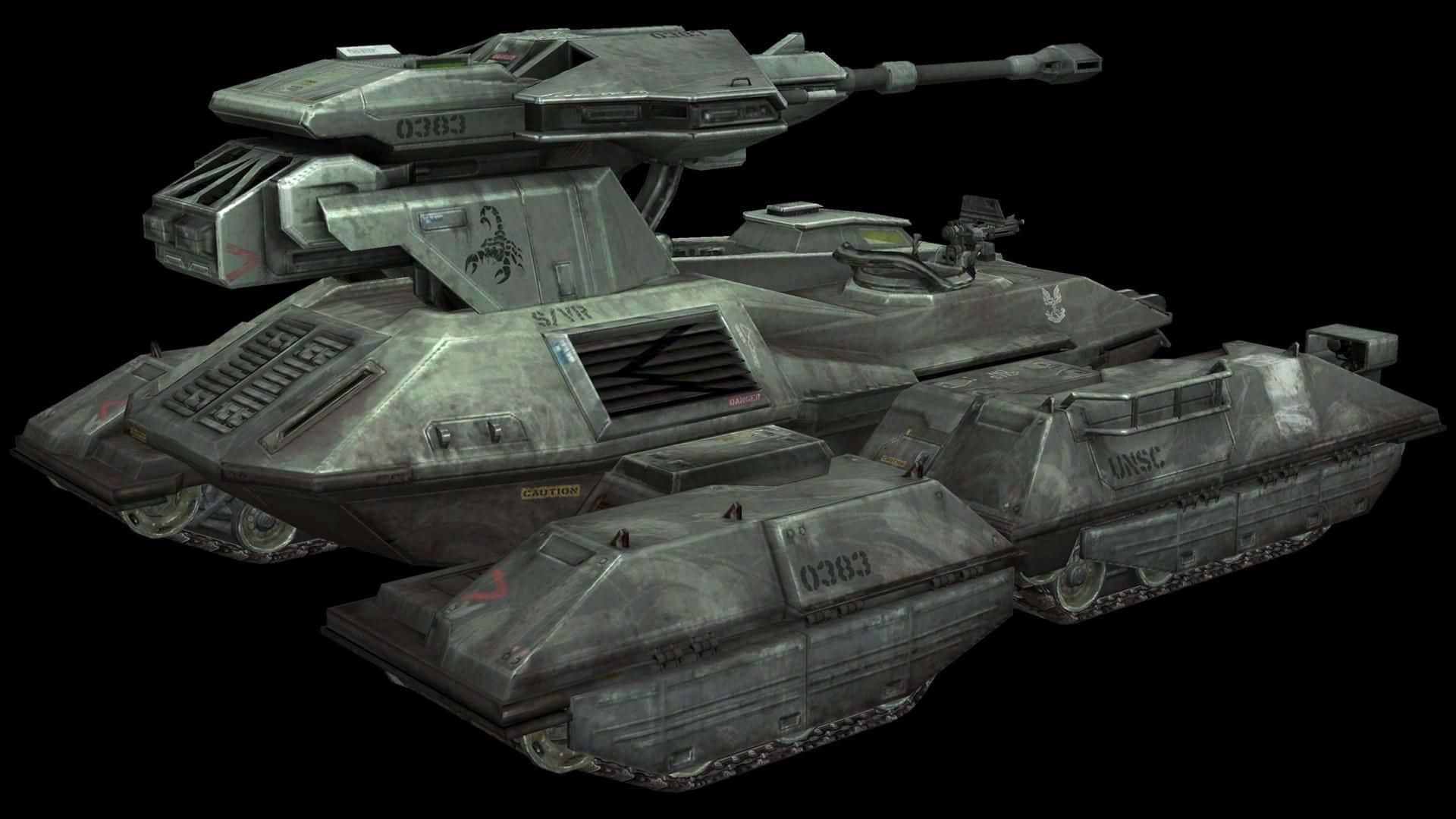 Scorpion Halo, futuristic tank, treads, Full HD Desktop Wallpaper
