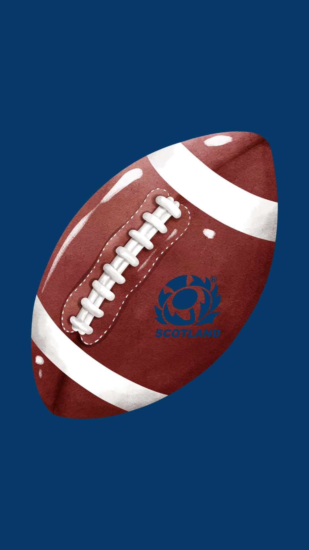Scotland rugby, rugby ball, white laces, Full HD Phone Wallpaper
