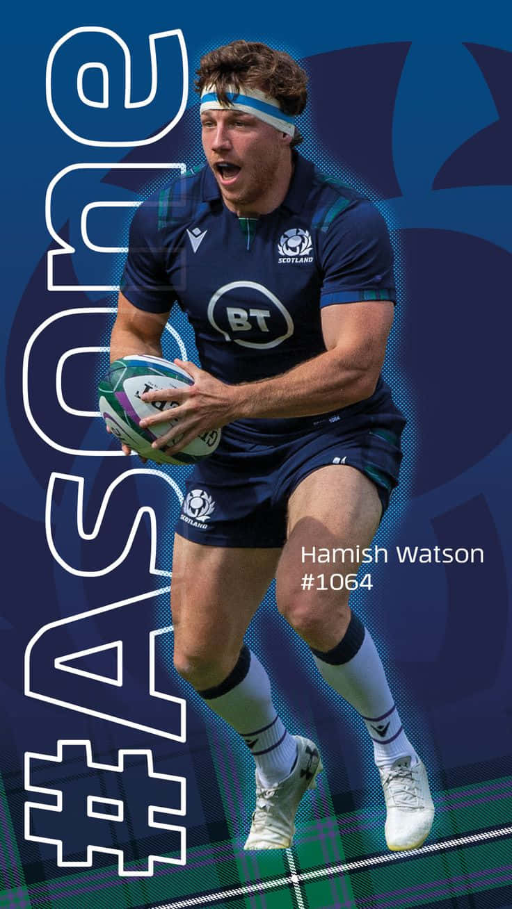 Scotland Rugby, blue Scotland jersey, blue and plaid graphic background, HD Phone Wallpaper