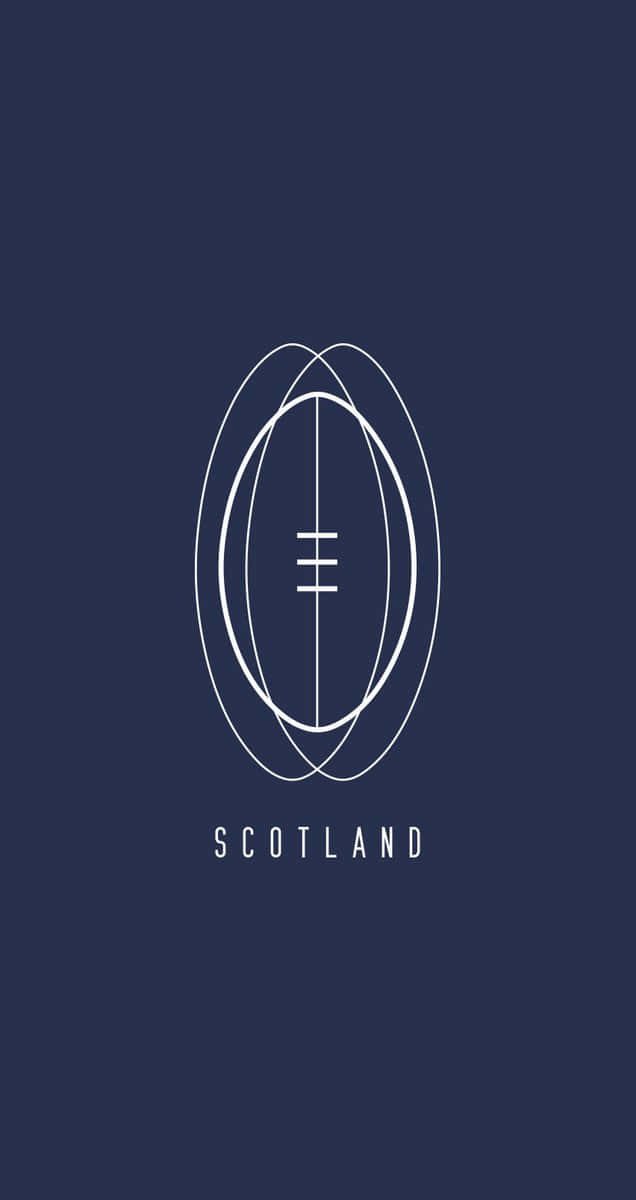 Scotland Rugby, white line art, rugby ball, SD Phone Wallpaper