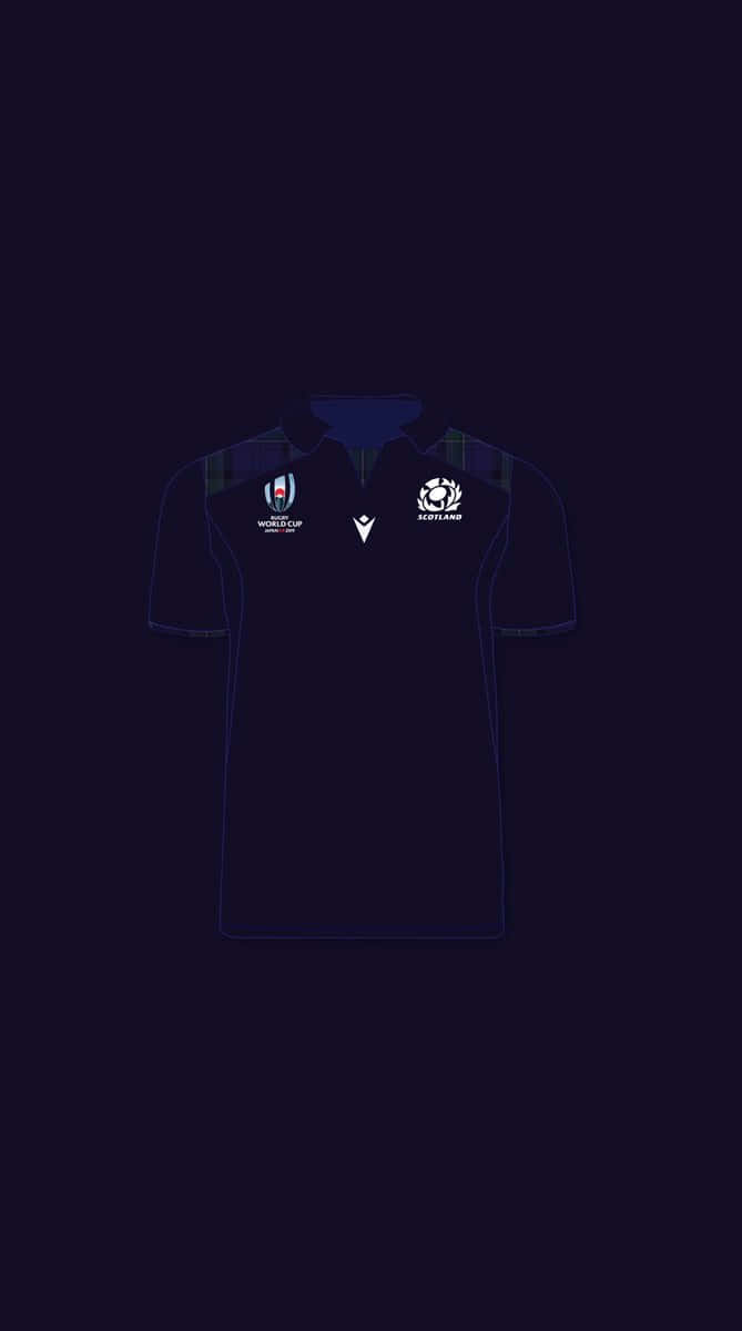 Scotland Rugby, dark blue, glowing blue lines, SD Phone Wallpaper