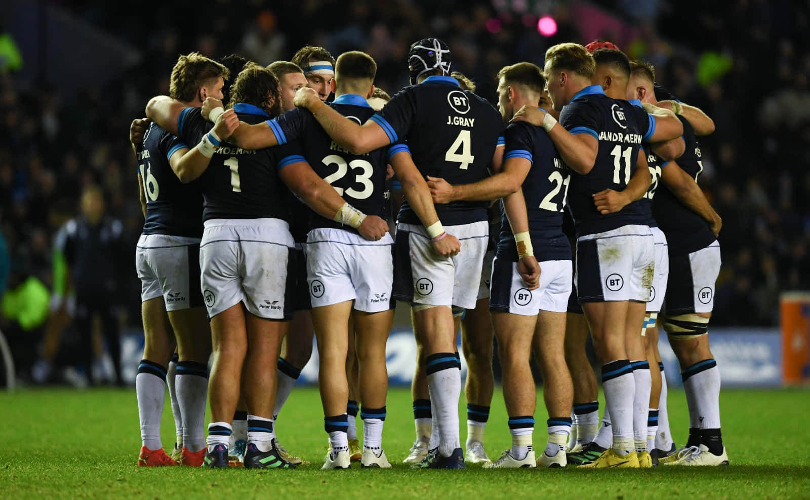 Scotland Rugby, dark jerseys, green field, HD Desktop Wallpaper