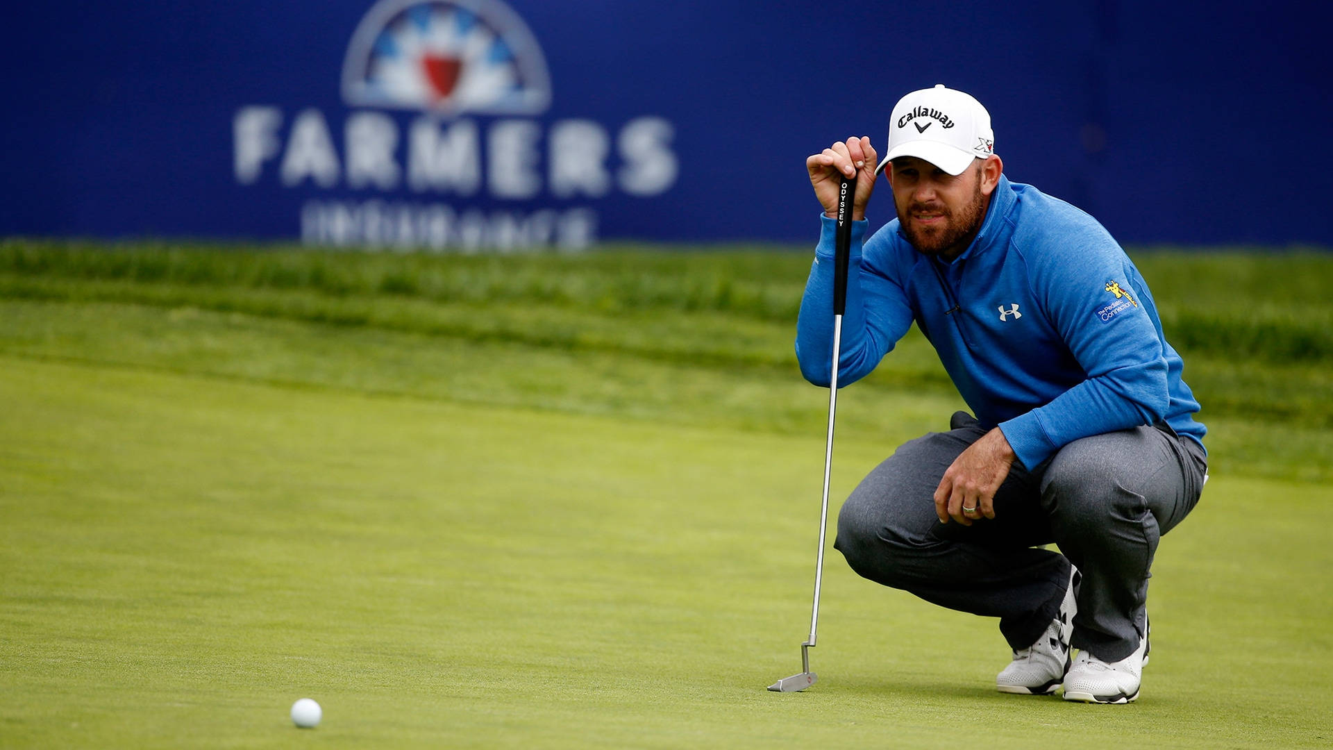 Scott Brown, putting green, golf ball, Full HD Desktop Wallpaper