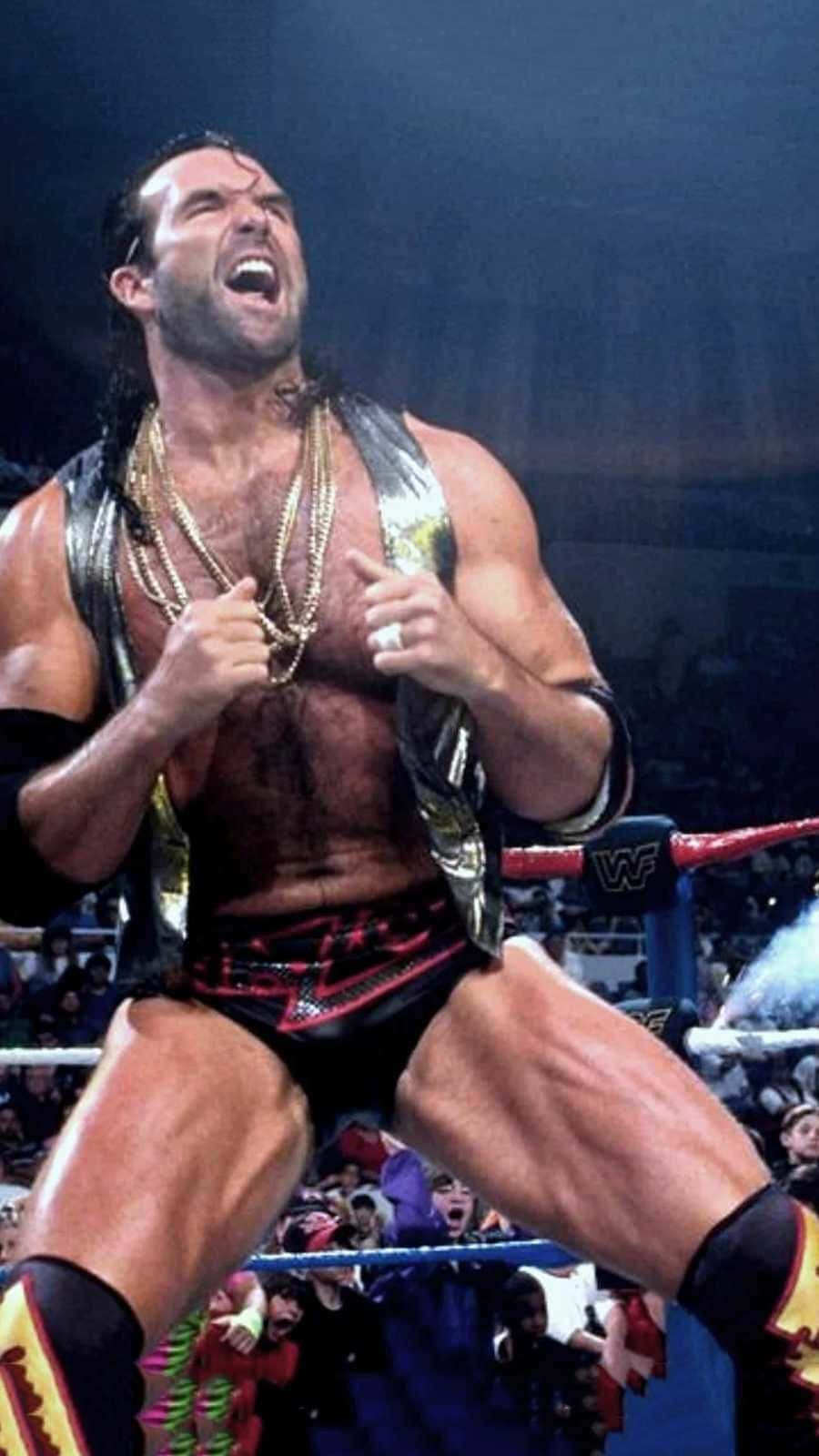 Scott Hall, wrestling ring, gold chains, HD Phone Wallpaper