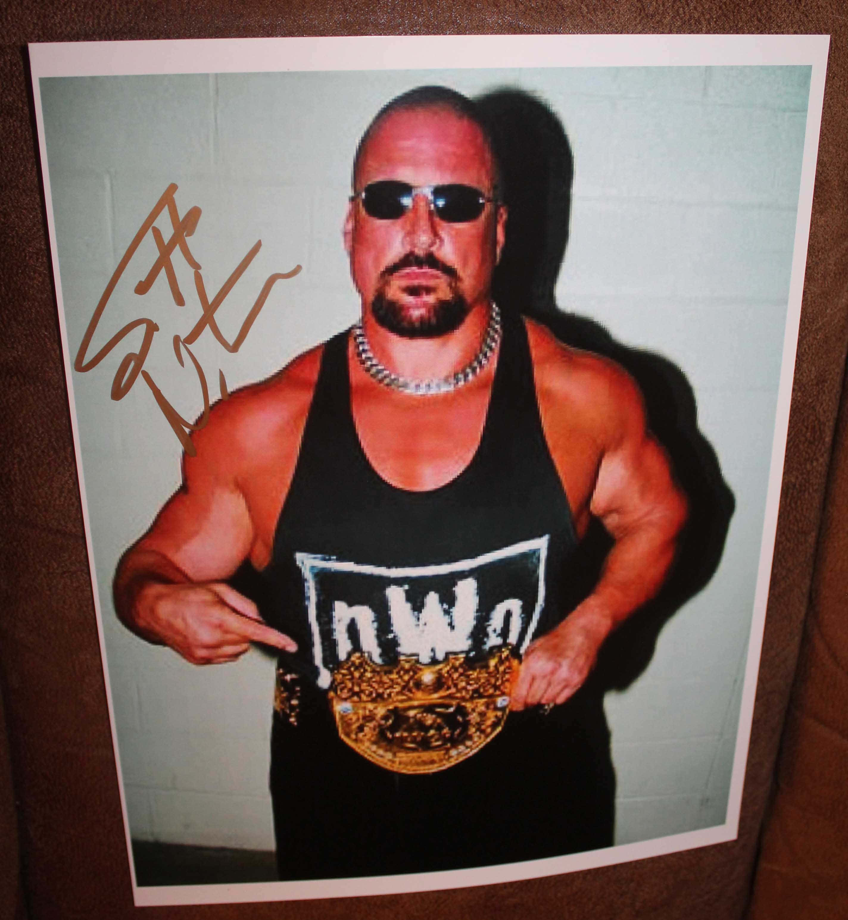Scott Norton, gold championship belt, sunglasses, 2K Phone Wallpaper