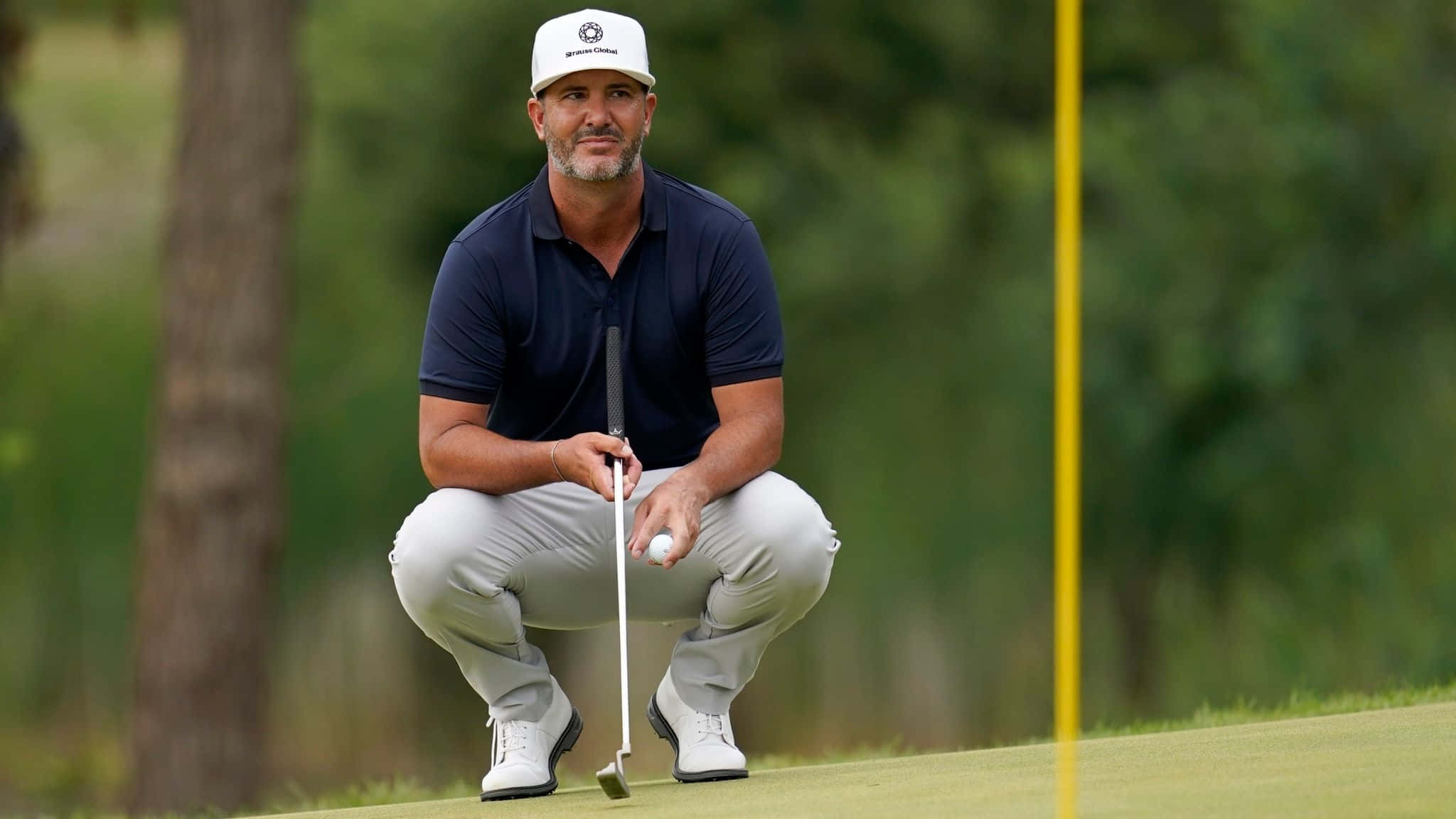 Scott Piercy, putting green, putter, Full HD Desktop Wallpaper