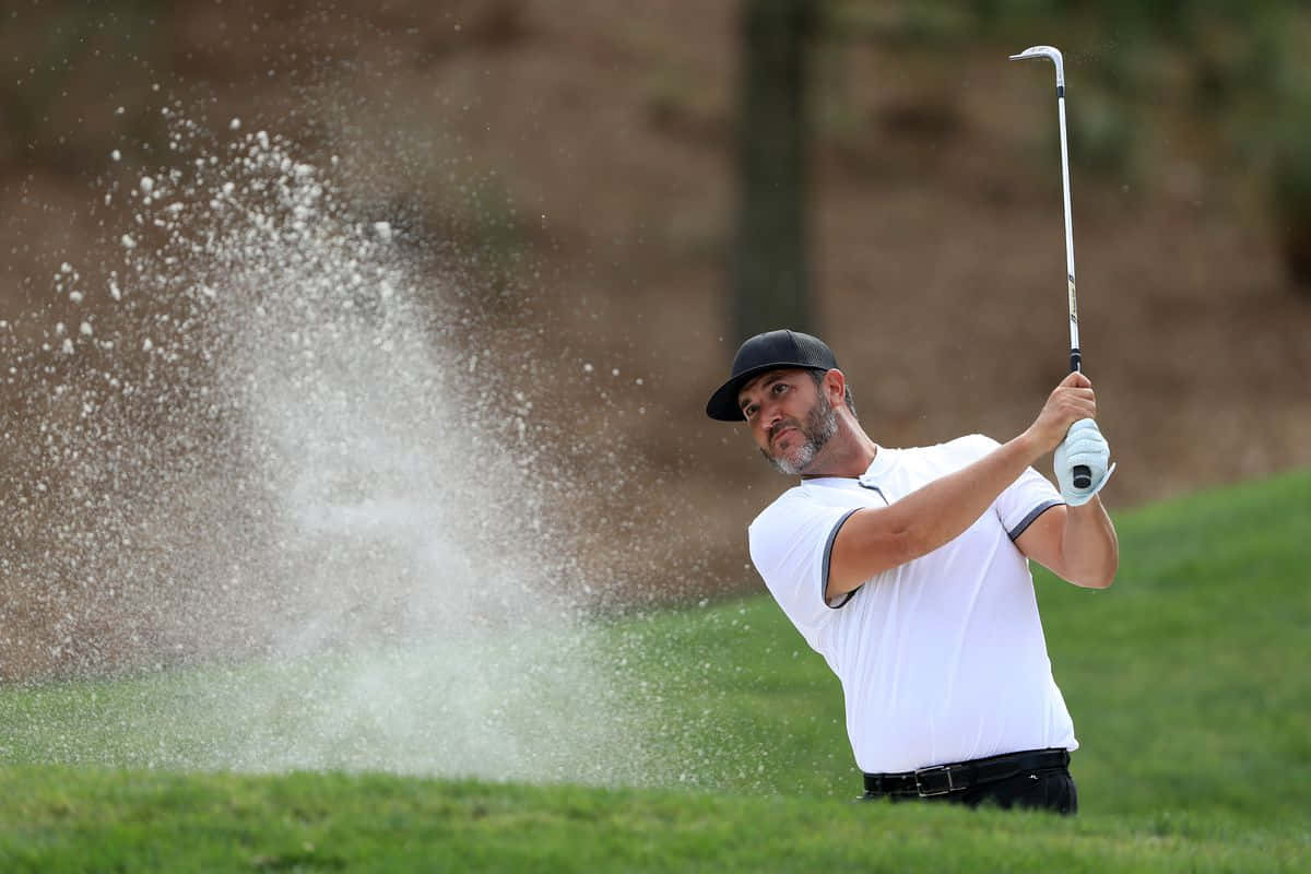 Scott Piercy, golf club, sand, SD Desktop Wallpaper