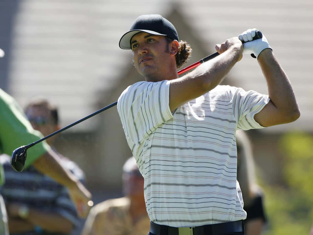 Scott Piercy, striped shirt, golfer, HD Desktop Wallpaper