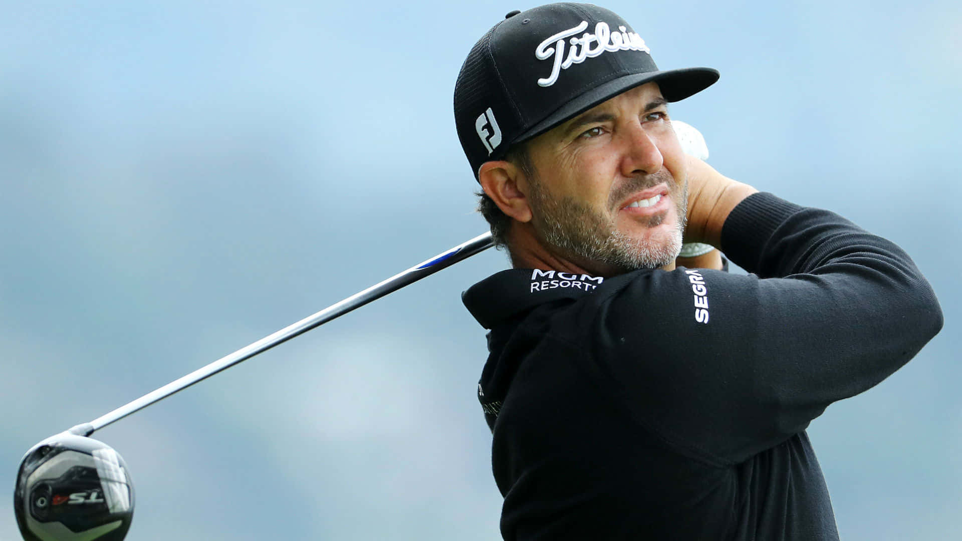 Scott Piercy, black Titleist cap, branded apparel, Full HD Desktop Wallpaper
