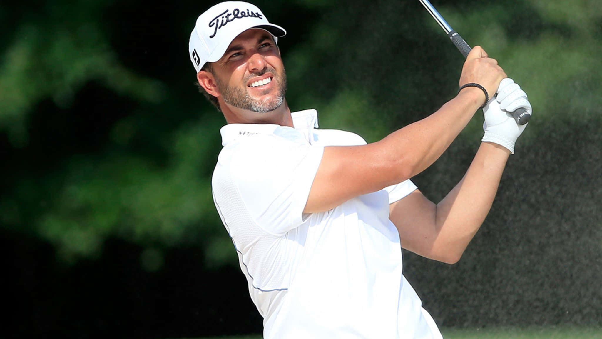 Scott Piercy, all white outfit, golfer, Full HD Desktop Wallpaper