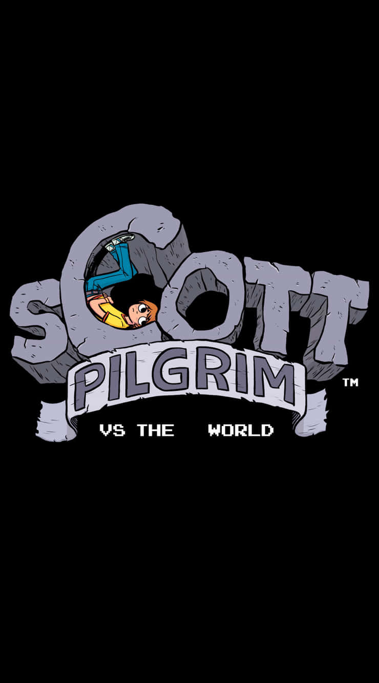 Scott Pilgrim, cartoon character, letter O, HD Phone Wallpaper
