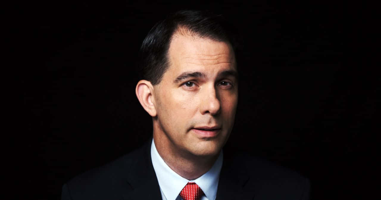 Scott Walker, dark suit, red tie, HD Desktop Wallpaper