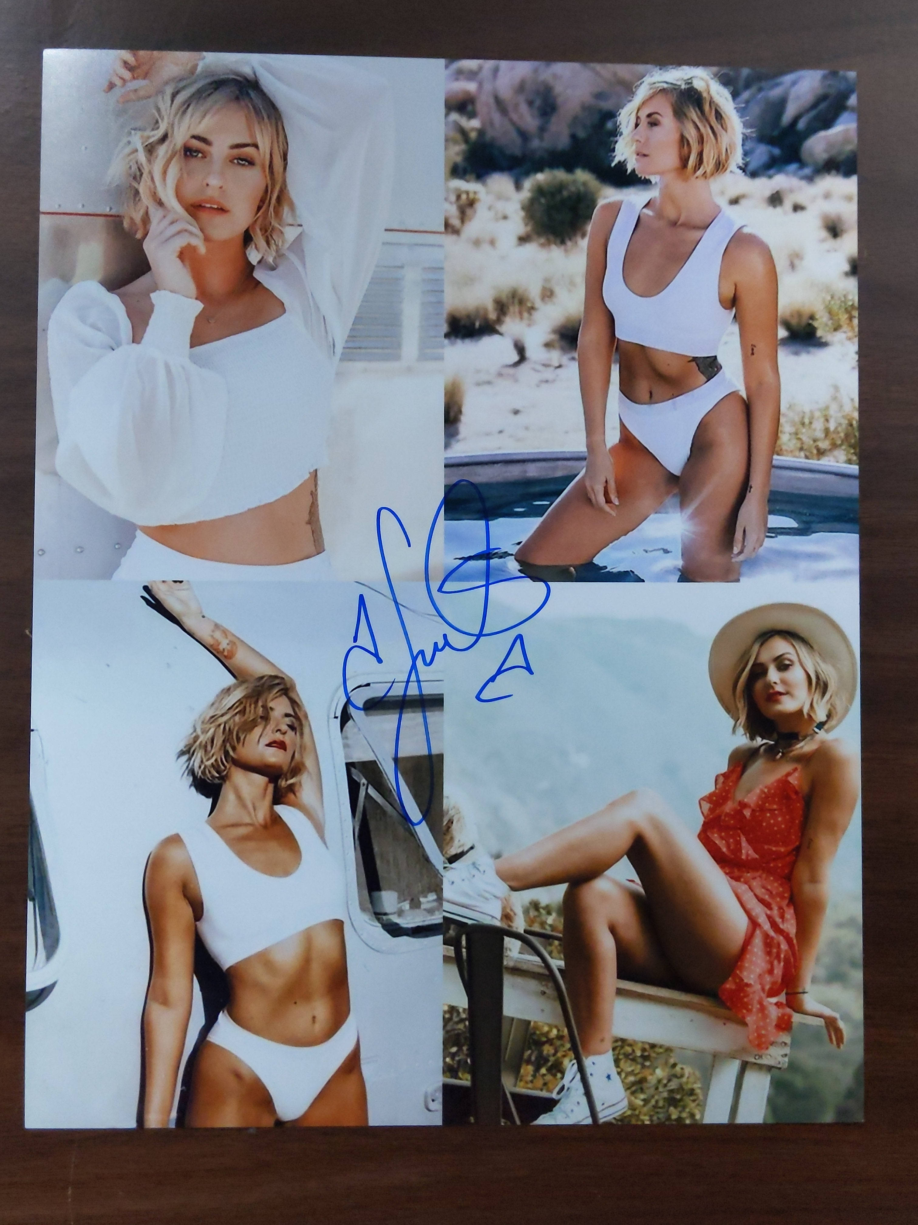 Scout Taylor-Compton, blonde woman, white outfits, 4K Phone Wallpaper