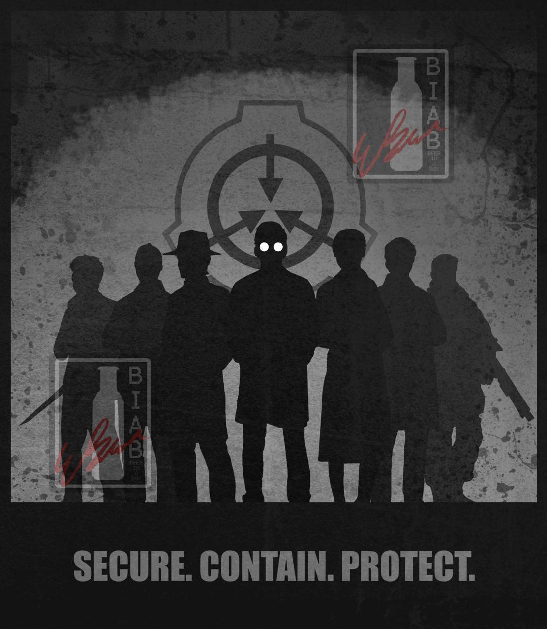 SCP Characters, shadow form, glowing eye, HD Phone Wallpaper