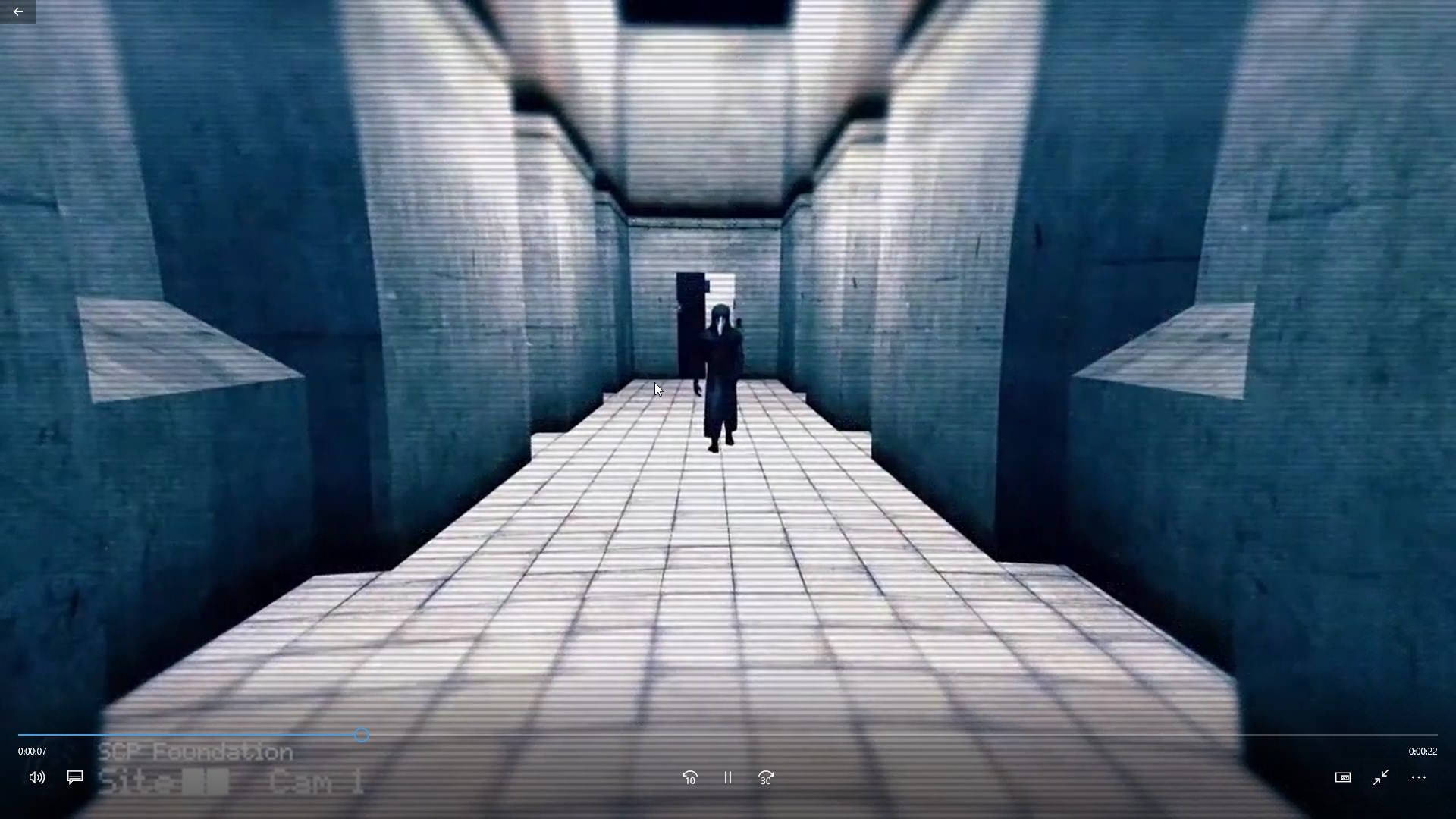 SCP 049, dark coat, tiled corridor, Full HD Desktop Wallpaper