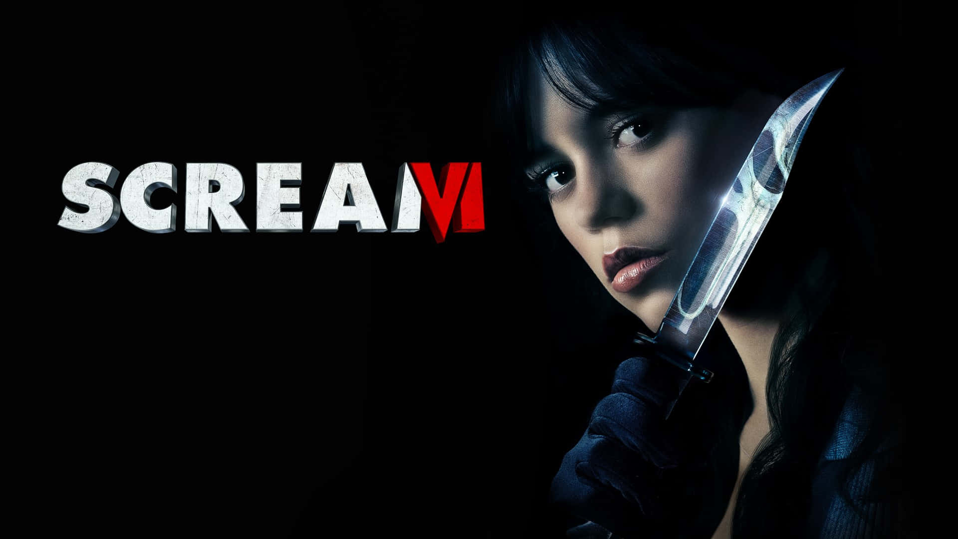 Scream 6, SCREAM, black background, Full HD Desktop Wallpaper