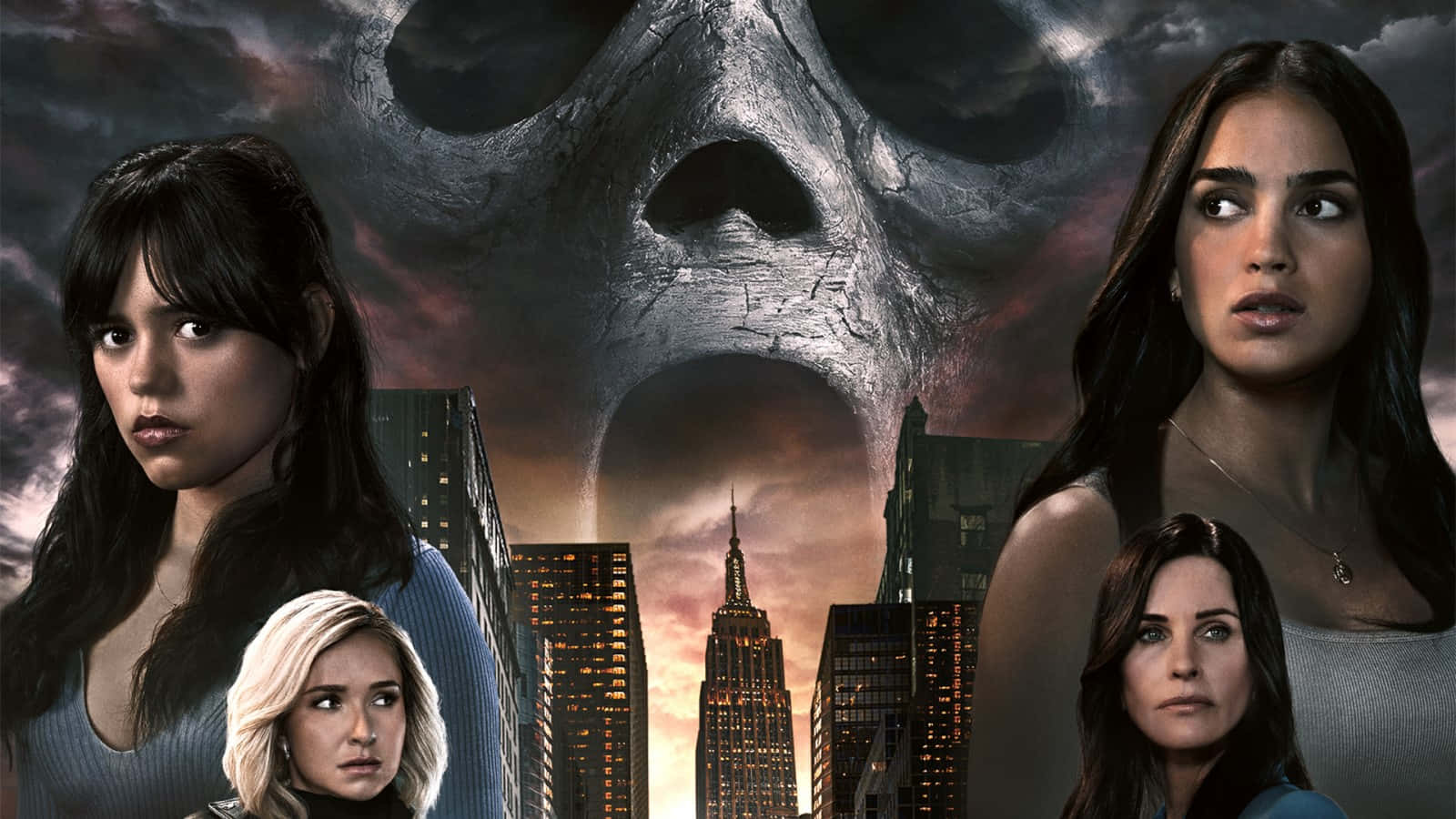 Scream 6, movie poster, colossal stone skull, HD Desktop Wallpaper