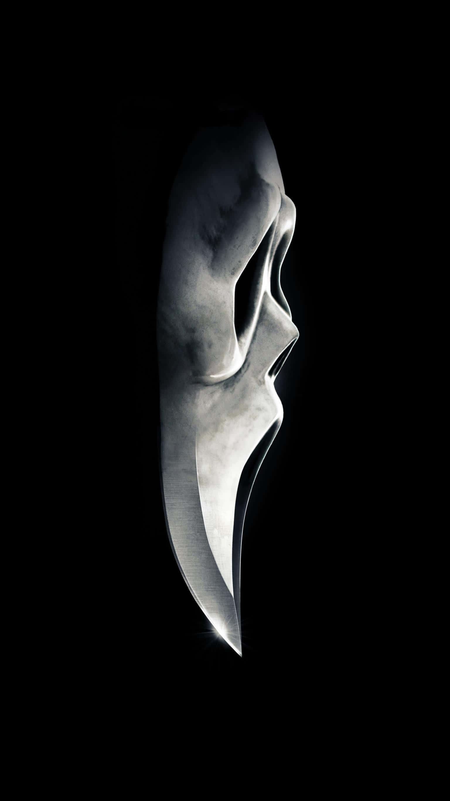 Scream Ghostface, silver, knife blade, 2K Phone Wallpaper