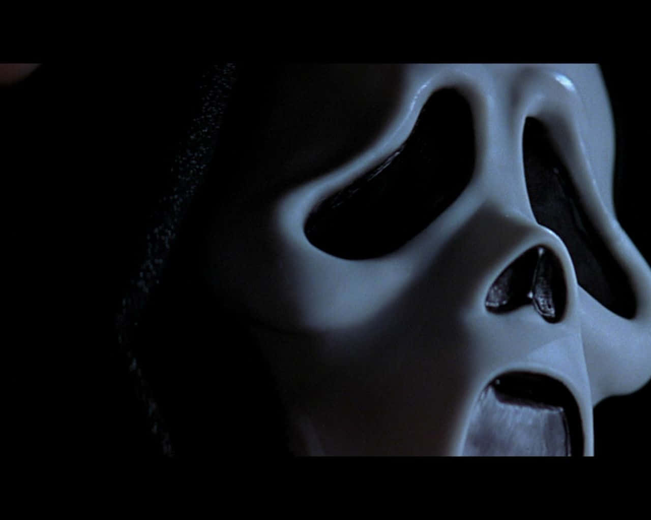 Scream Ghostface, white ghostface mask, black eye and mouth holes, HD Desktop Wallpaper