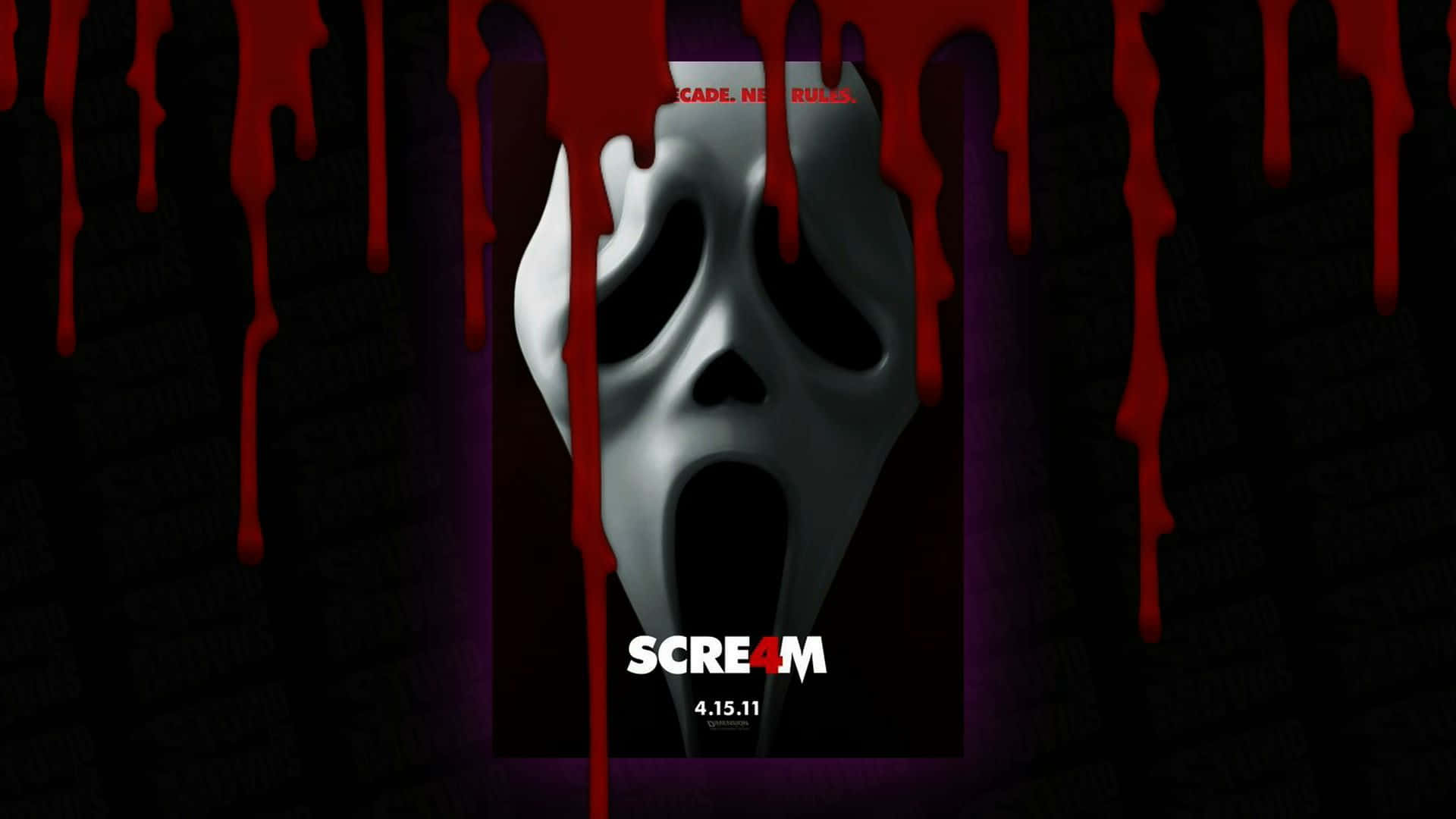 Scream Ghostface, white ghost face mask, dark background, Full HD Desktop Wallpaper