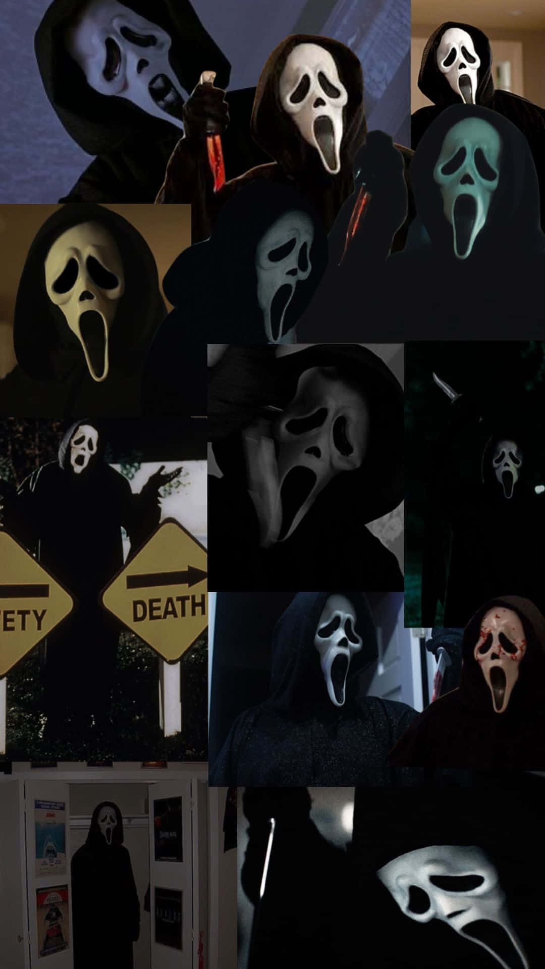 Ghostface, Scream, knife, Full HD Phone Wallpaper