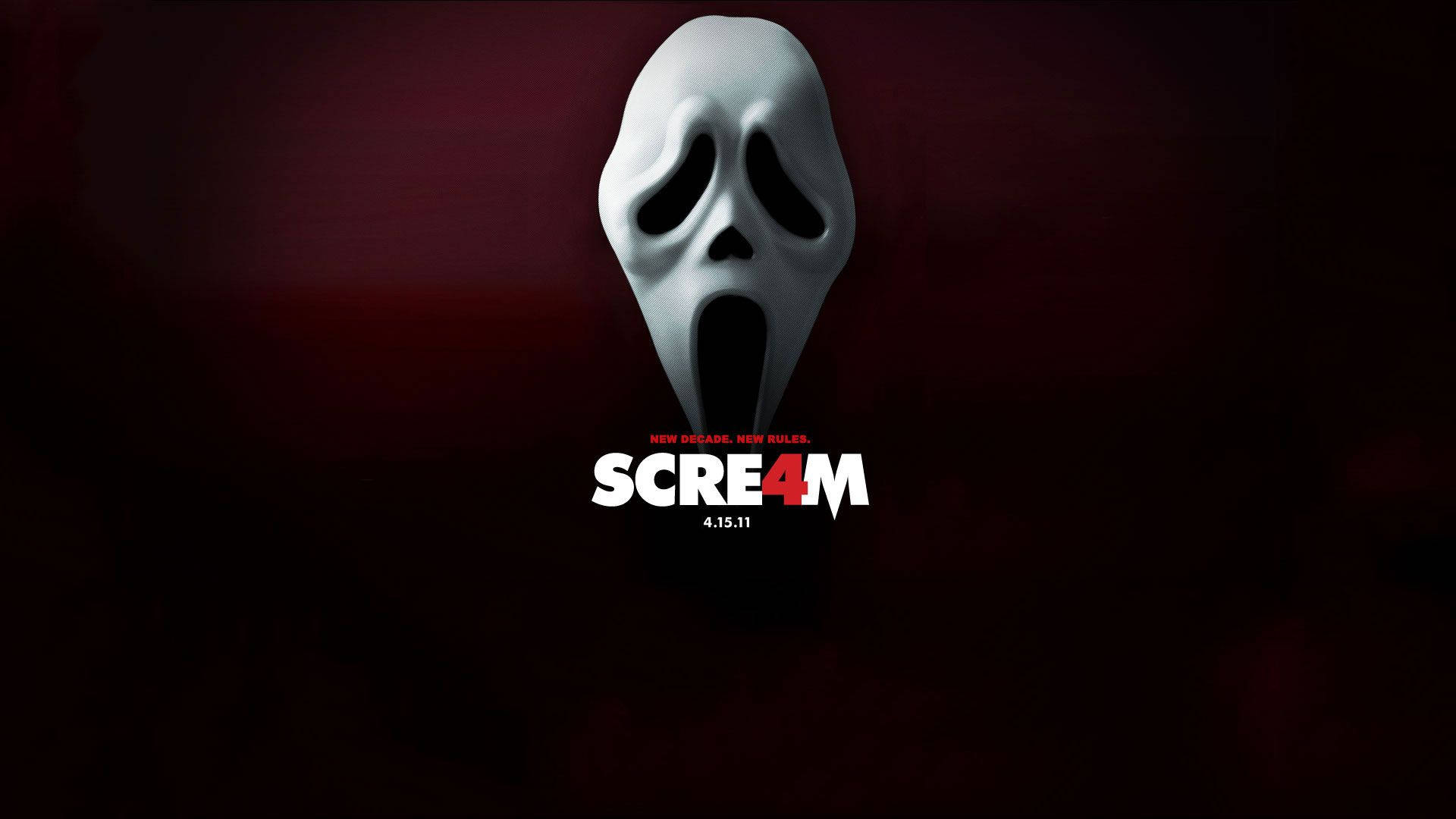 Scream 4, ghost mask, white, Full HD Desktop Wallpaper