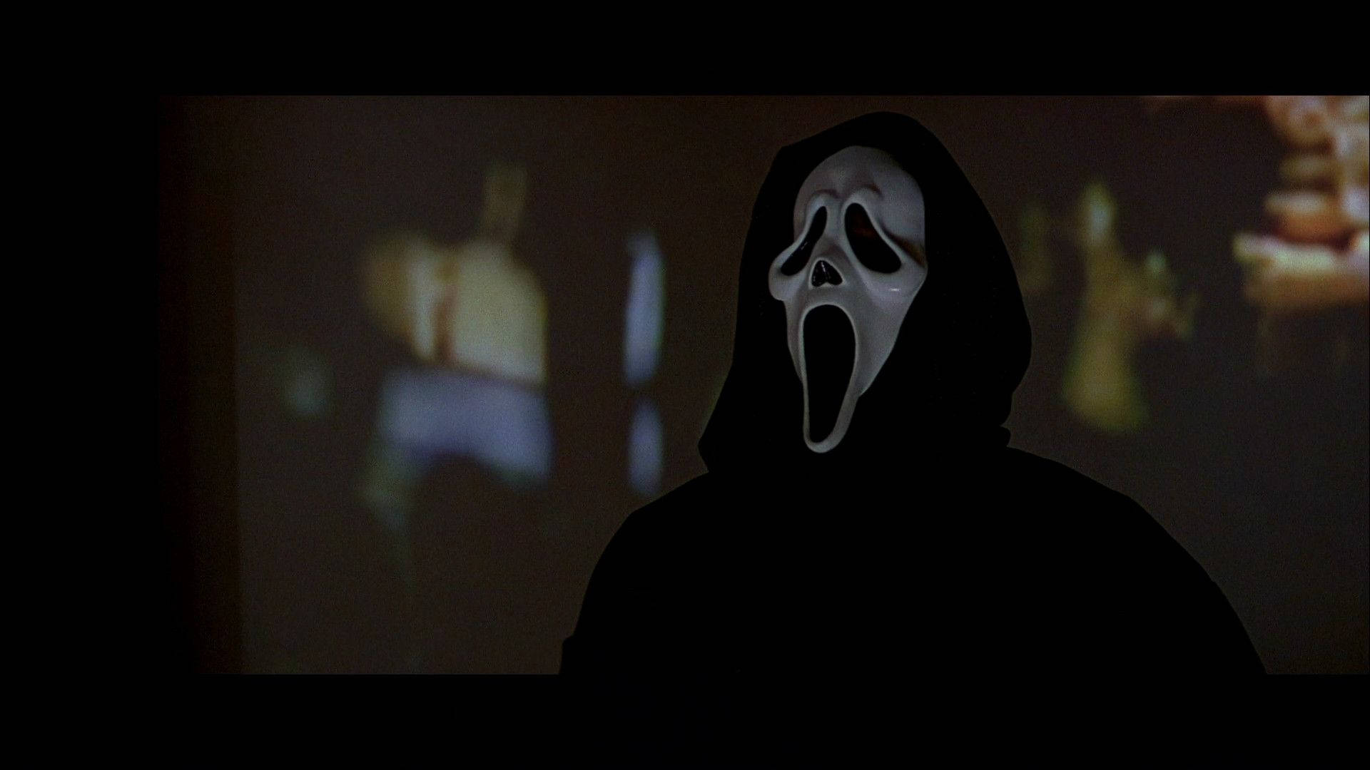 Scream, white ghost mask, screaming face, Full HD Desktop Wallpaper