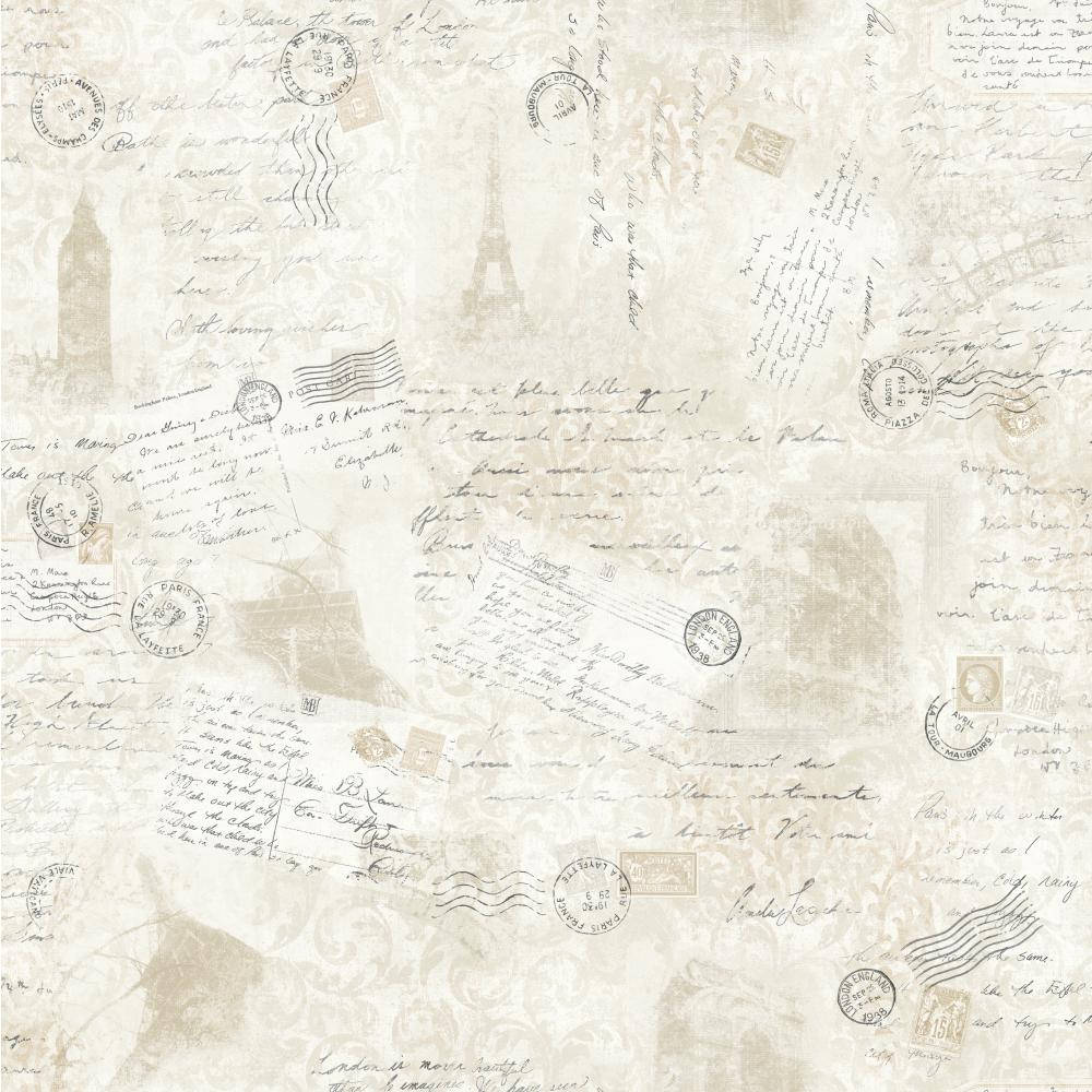 Vintage Script, Mail Stamp, Postcards, SD Desktop Wallpaper