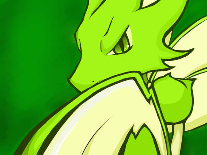 Scyther, green, close-up, SD Desktop Wallpaper