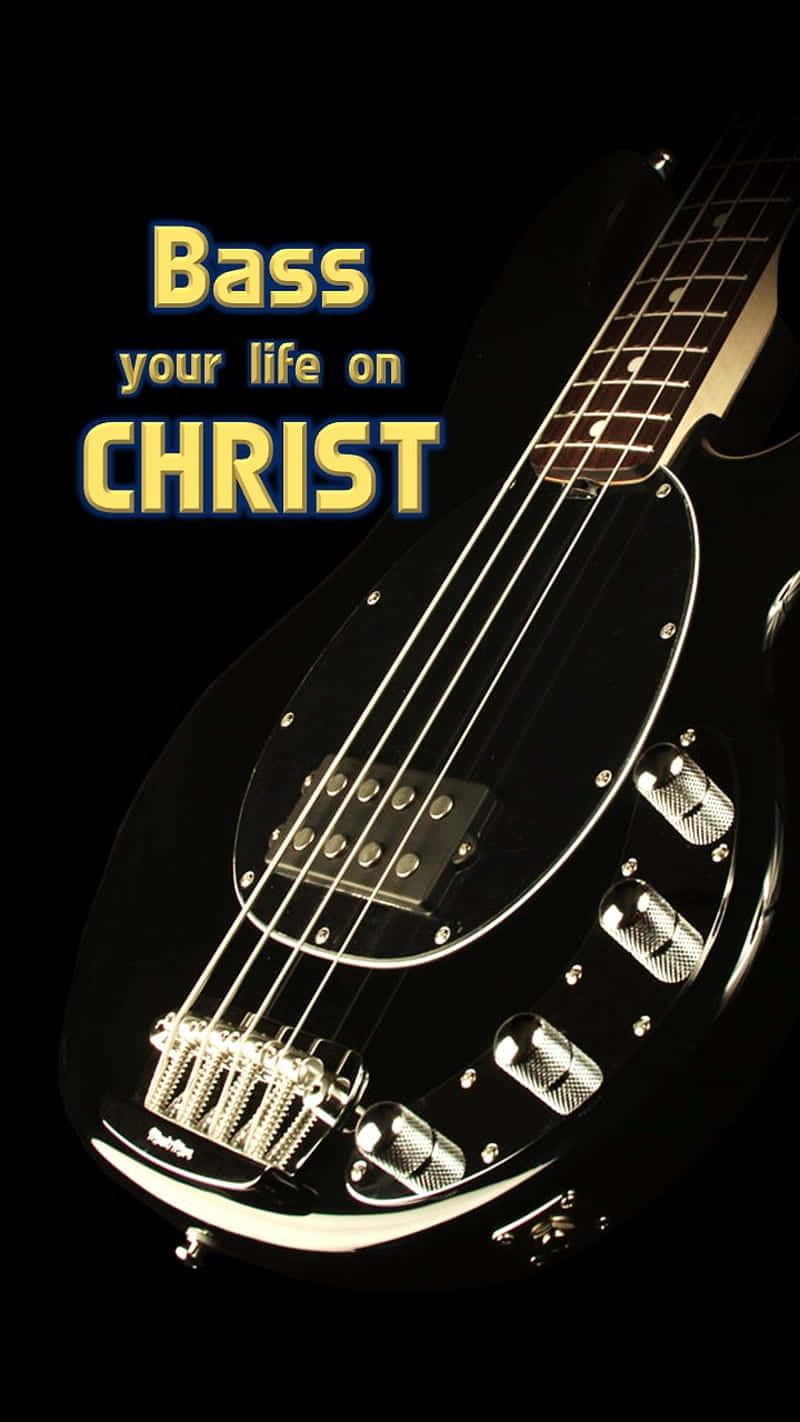 bass guitar, sleek black, dramatic lighting, HD Phone Wallpaper