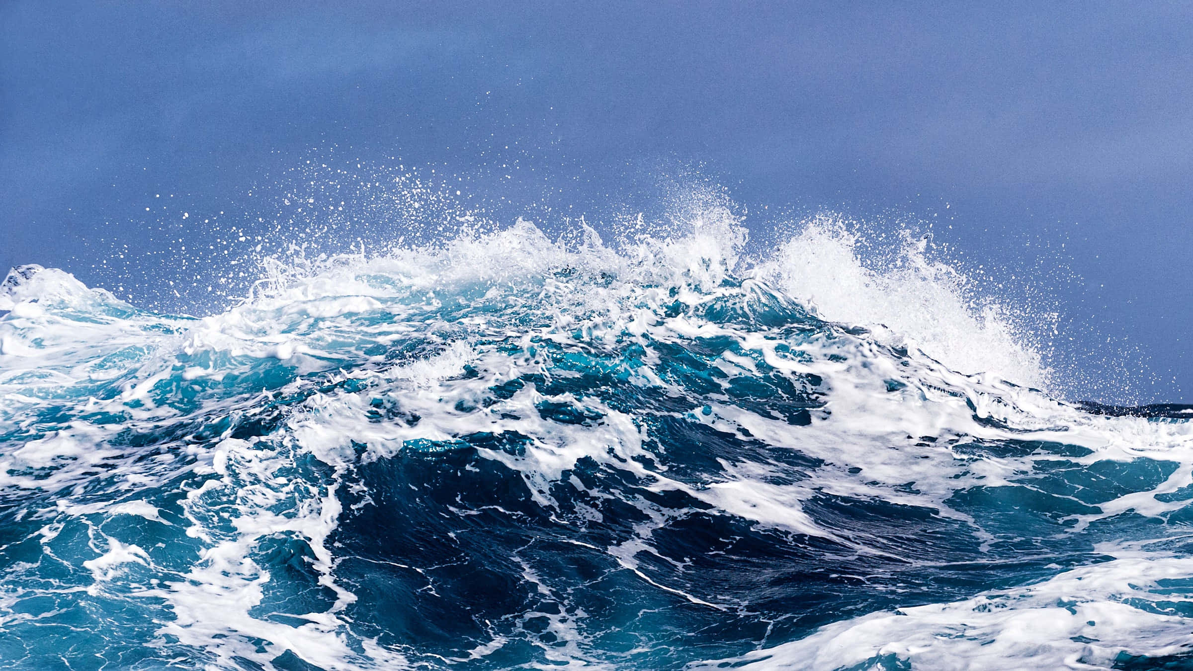 Sea Breeze, 2400 x 1350, ocean wave, Full HD Desktop Wallpaper
