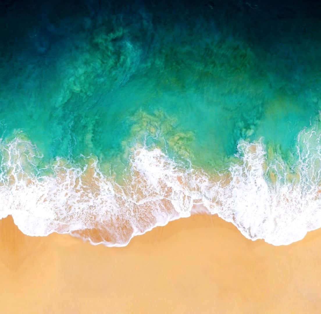 Sea Breeze, turquoise waves, golden sand, SD Desktop Wallpaper