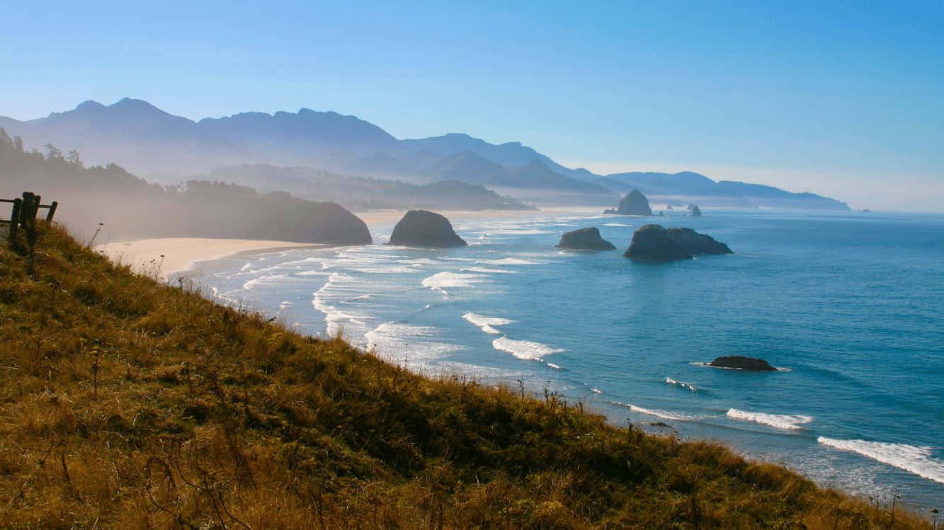 Sea Breeze, turquoise waves, sandy beach, HD Desktop Wallpaper