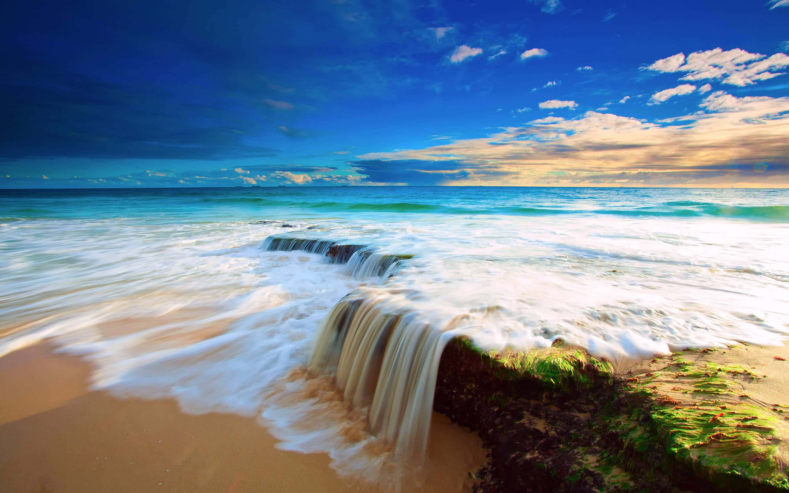 Sea Breeze, 2560 x 1600, ocean waves, 2K Desktop Wallpaper