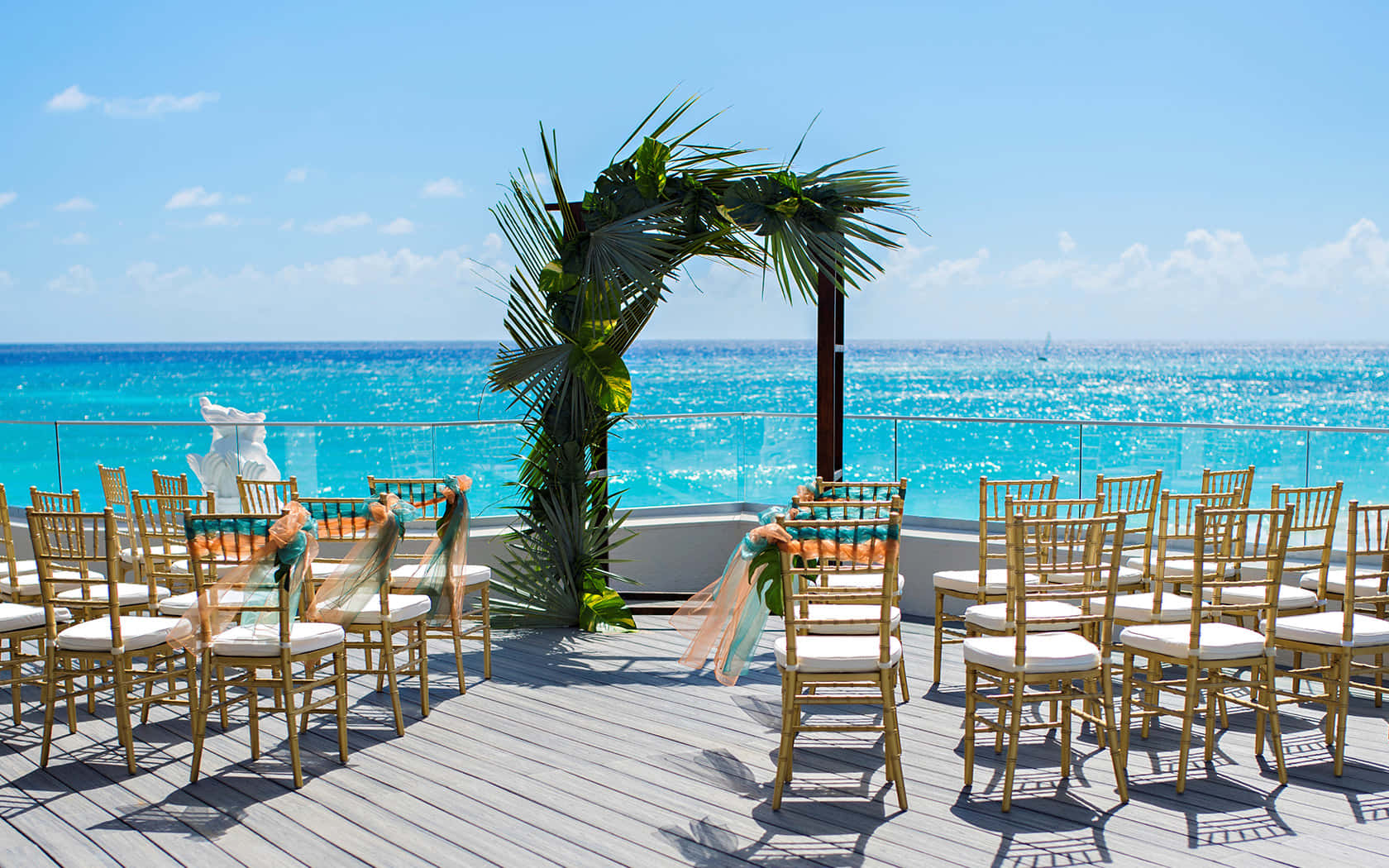 Sea Breeze, 1680 x 1050, gold chairs, HD Desktop Wallpaper