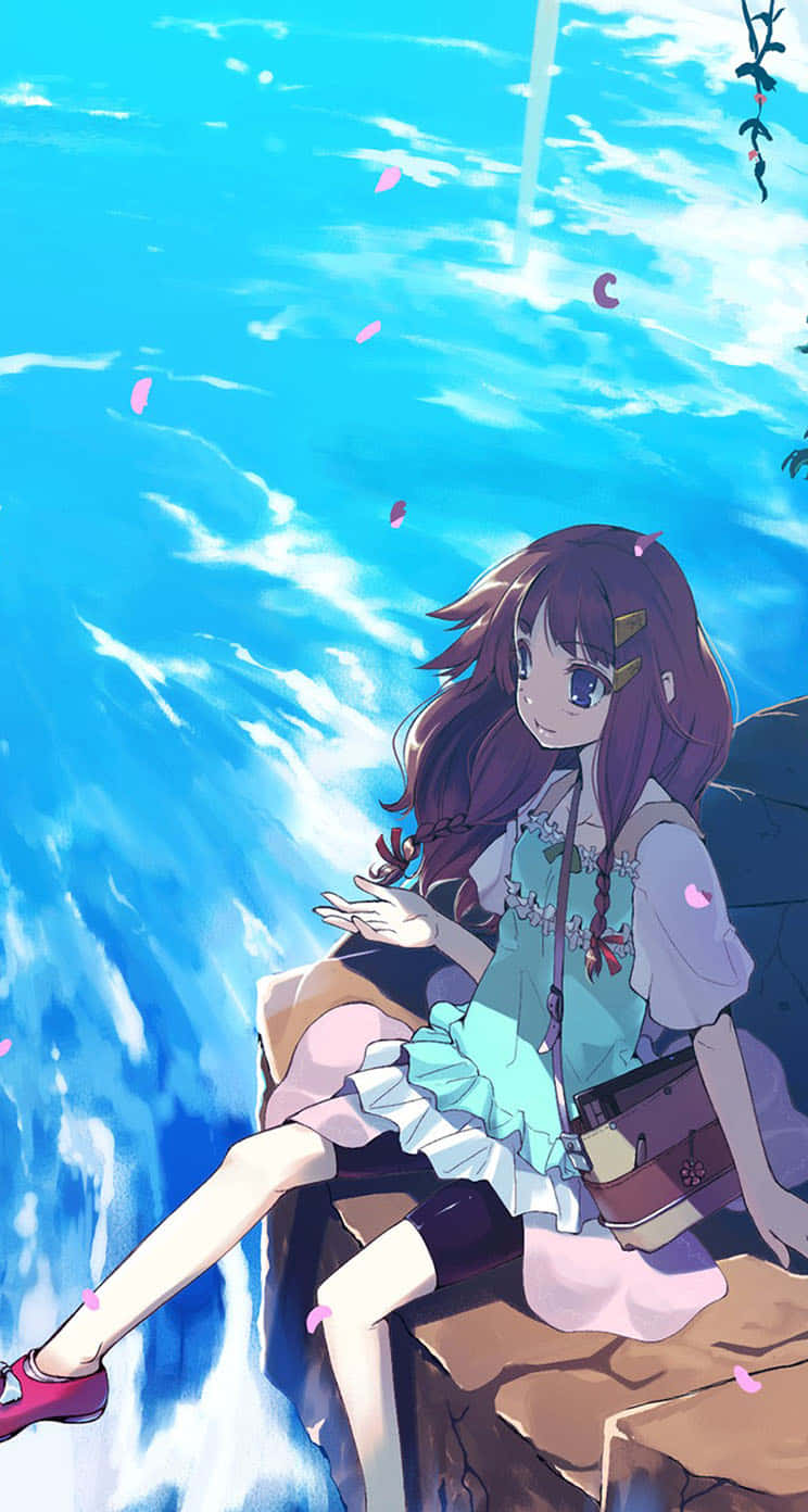 breeze 744 x 1392, Ocean Breeze, purple hair, HD Phone Wallpaper