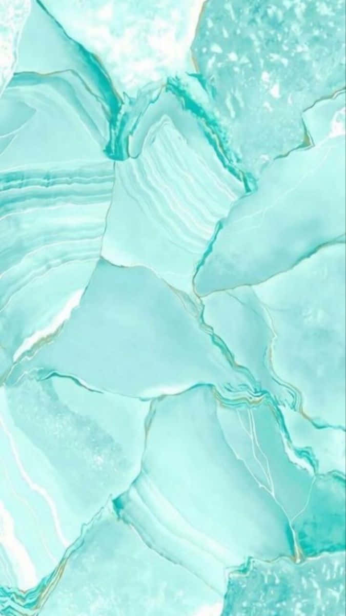 seafoam green, turquoise, white marble, SD Phone Wallpaper