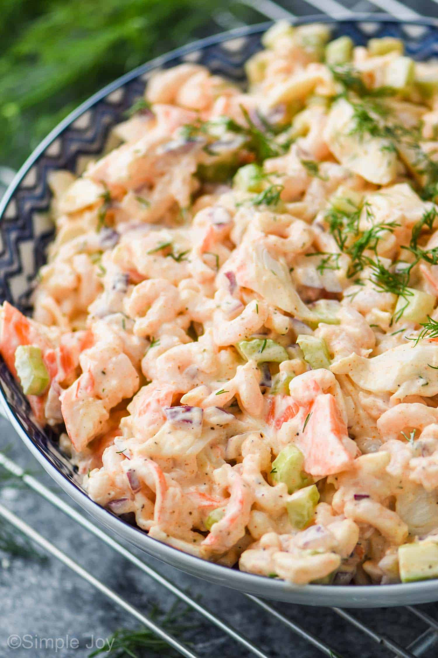 seafood mayonnaise salad, shrimp salad, dill, Full HD Phone Wallpaper