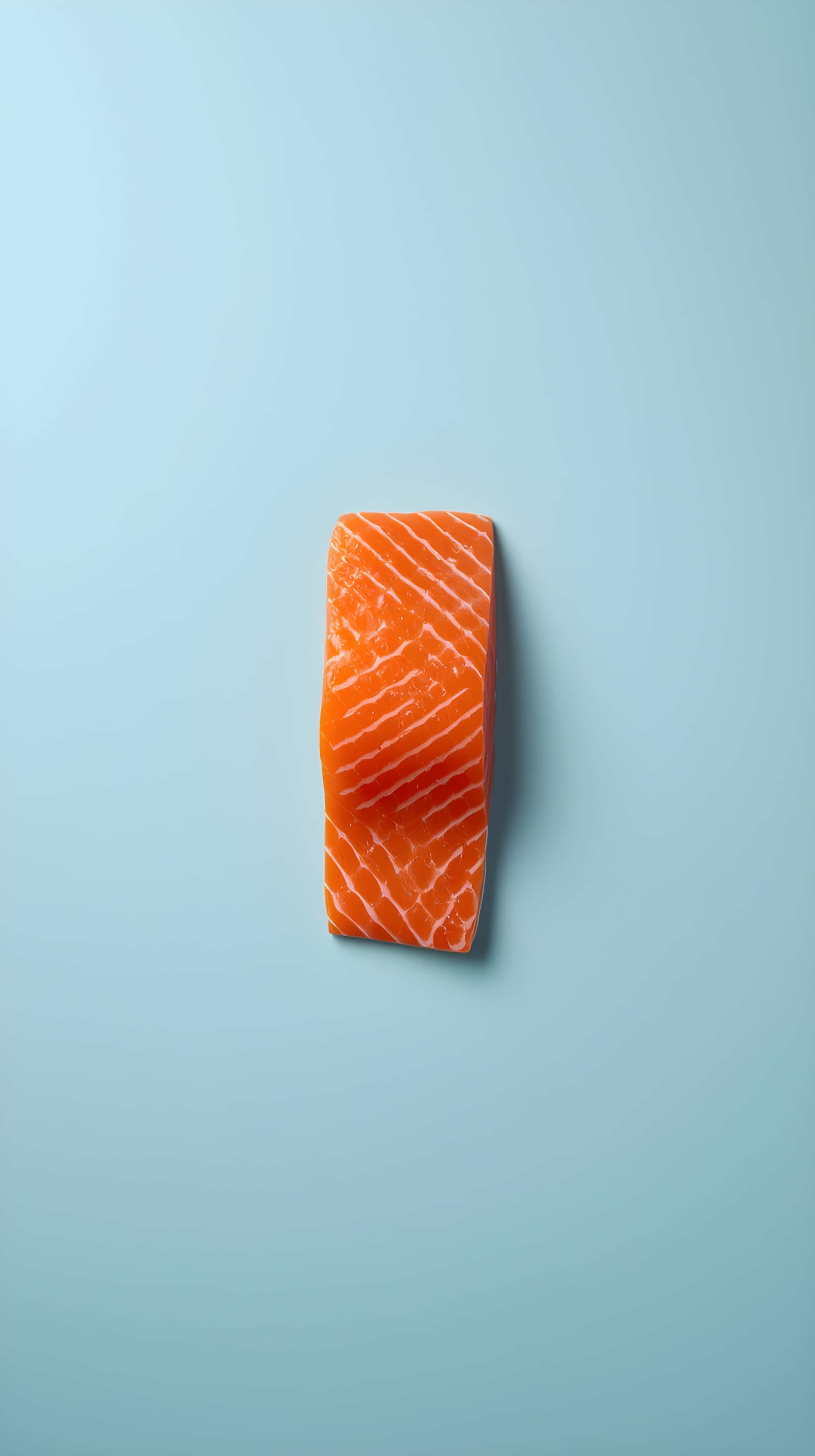 salmon fillet, orange flesh, white marbling, 4K Phone Wallpaper