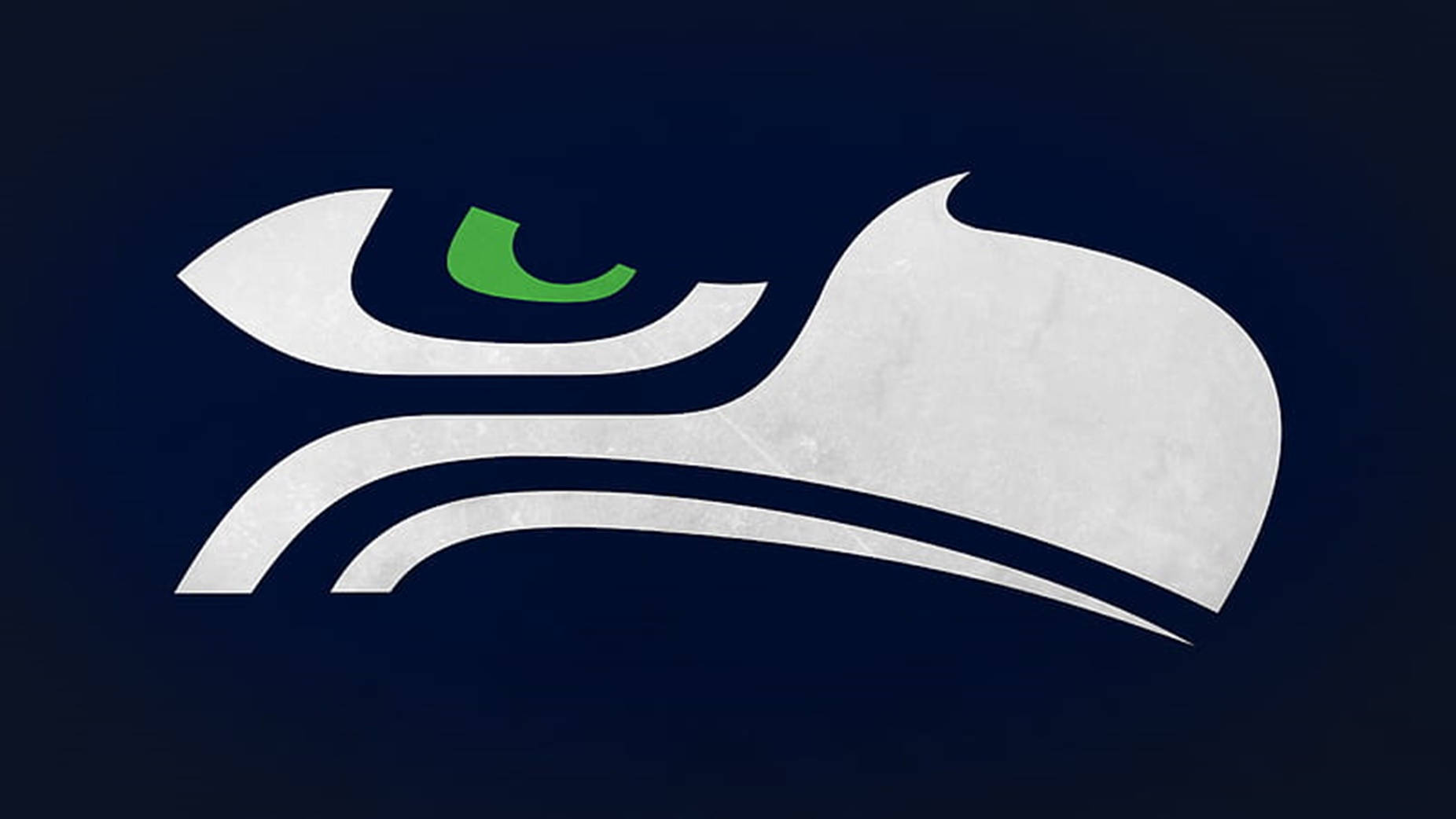 Seahawks, minimalist design, white seahawk logo, HD Desktop Wallpaper