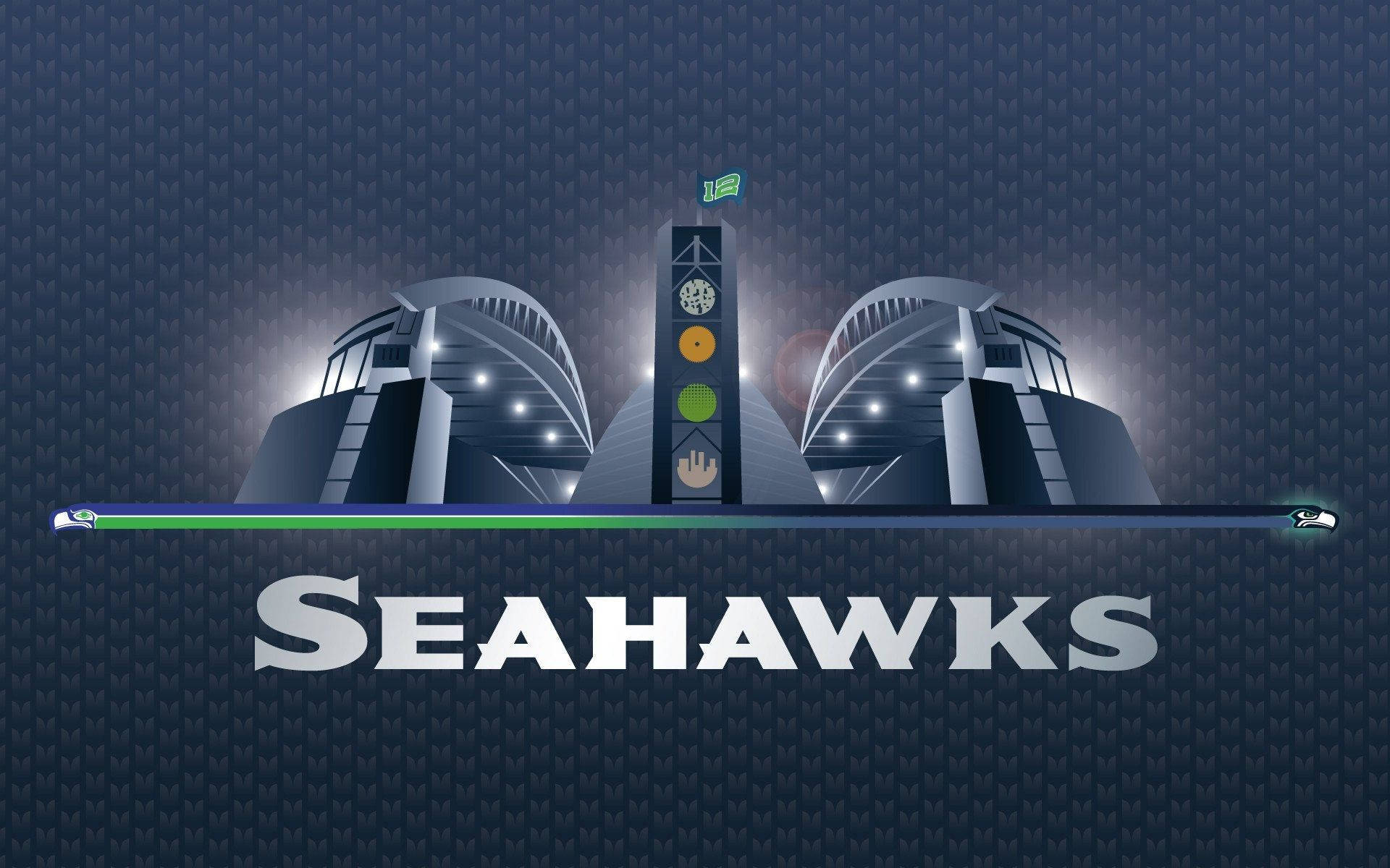 Seahawks, Seahawks stadium, team logo, Full HD Desktop Wallpaper