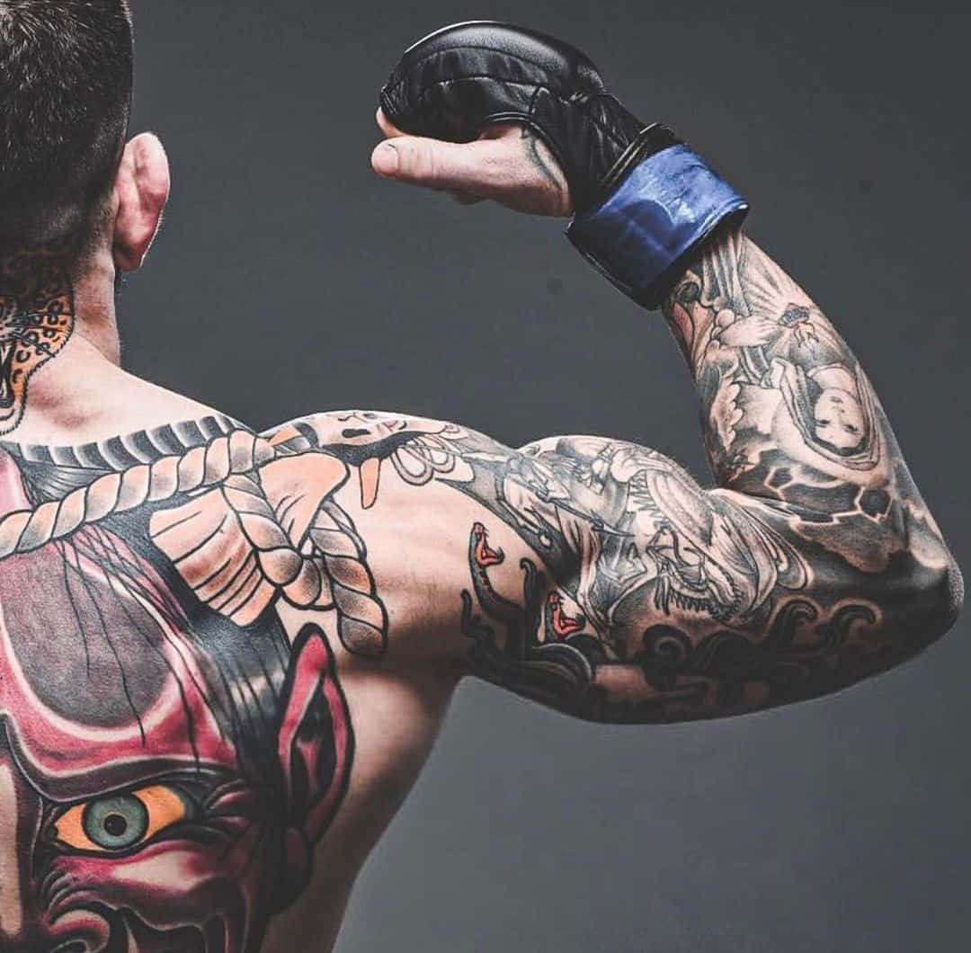 Sean Brady, back tattoos, right side, SD Desktop Wallpaper