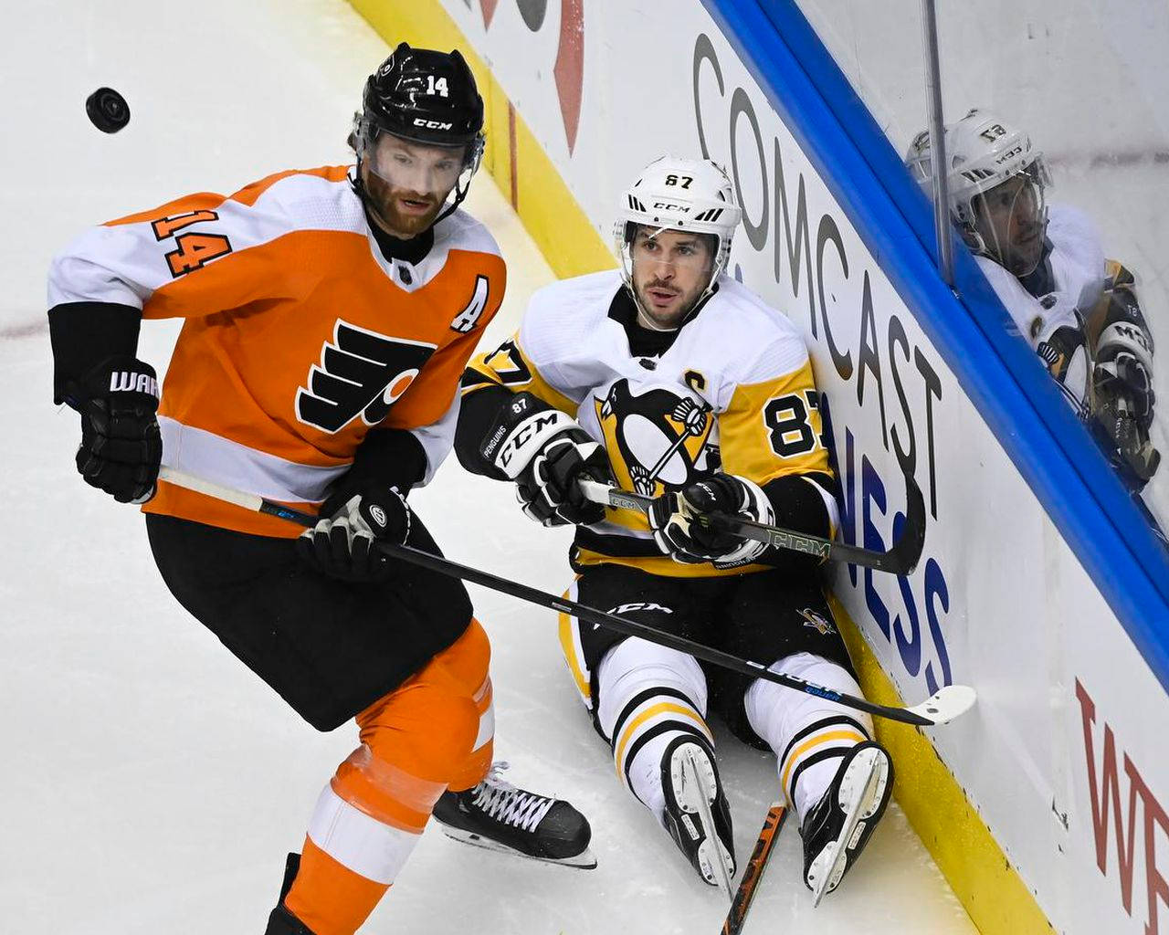 Sean Couturier, hockey players, boards, HD Desktop Wallpaper