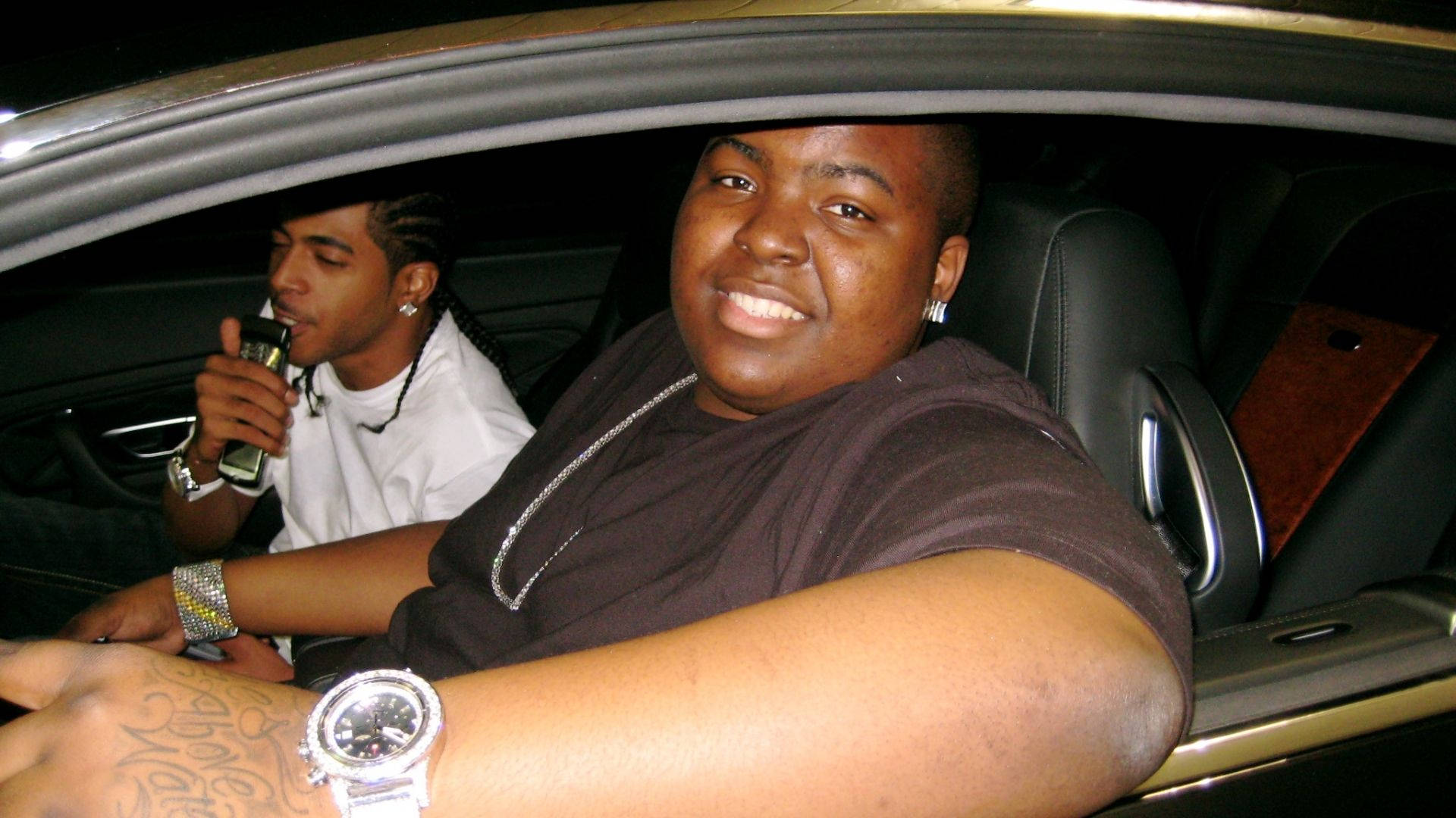 Sean Kingston, luxury car, night, Full HD Desktop Wallpaper