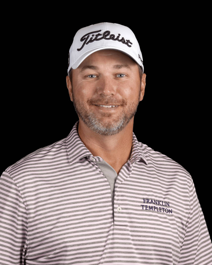 Sean O'Hair, striped polo, white Titleist cap, SD Phone Wallpaper