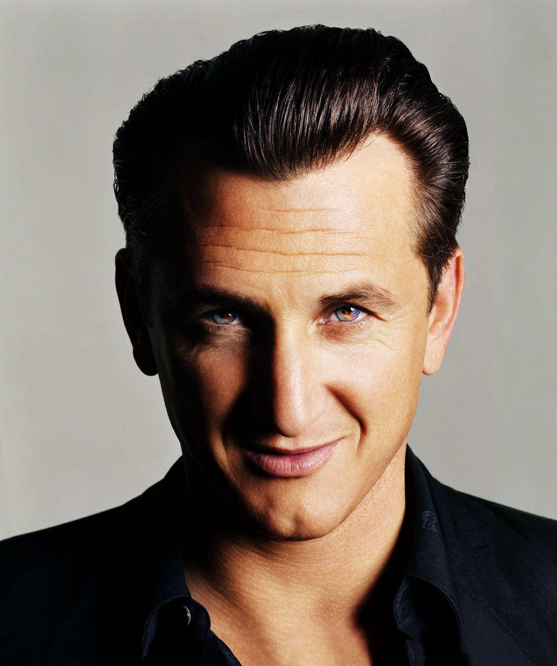 Sean Penn, dark hair, blue eyes, HD Phone Wallpaper